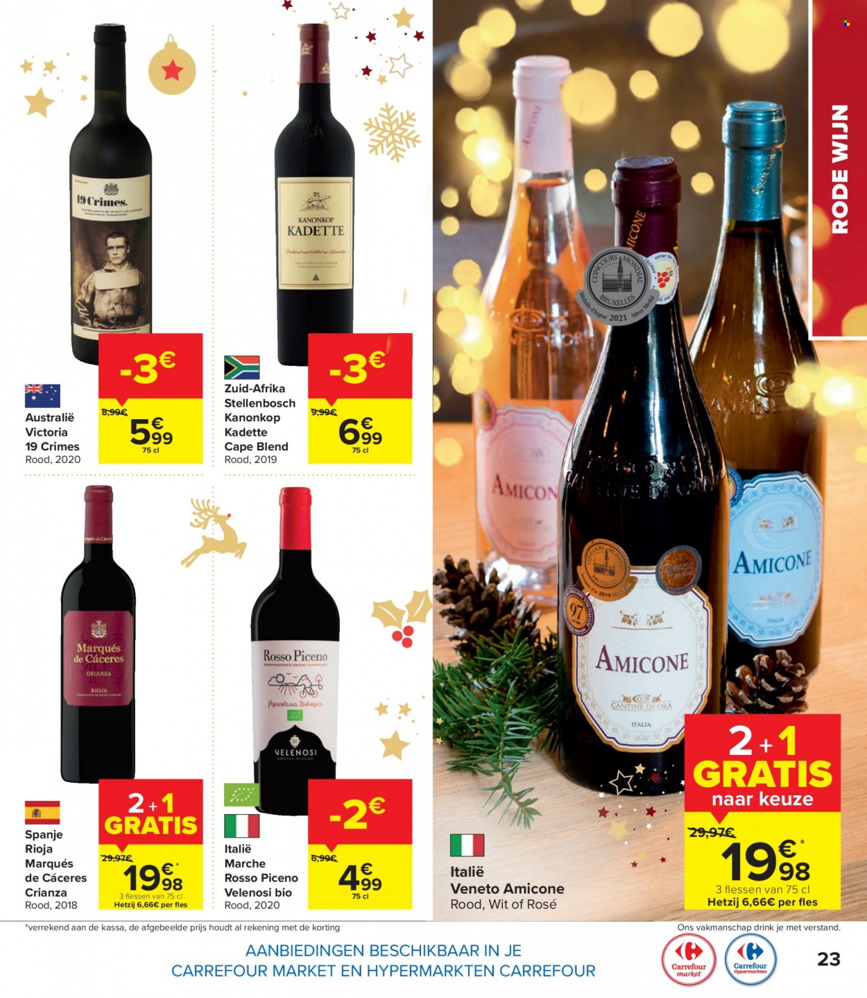 thumbnail - Carrefour-aanbieding - 30/11/2022 - 02/01/2023 -  producten in de aanbieding - Rioja, rode wijn, wijn. Pagina 23.