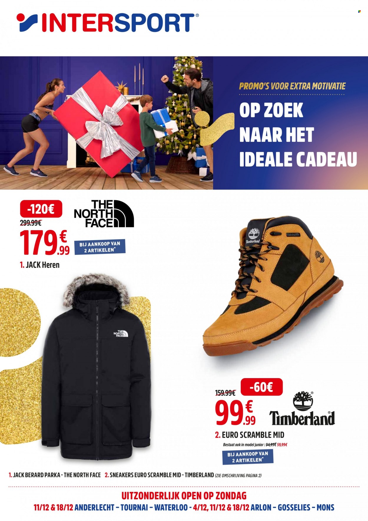 thumbnail - Intersport-aanbieding - 28/11/2022 - 24/12/2022 -  producten in de aanbieding - The North Face, sneakers. Pagina 1.