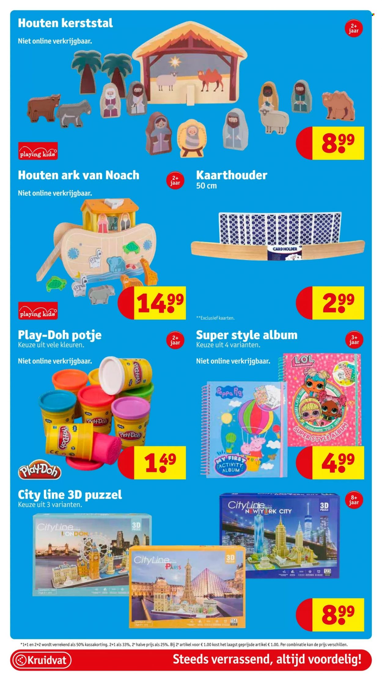 thumbnail - Kruidvat-aanbieding - 06/12/2022 - 11/12/2022 -  producten in de aanbieding - Peppa Pig, potje, 3D-puzzel, puzzel, Play-Doh. Pagina 35.