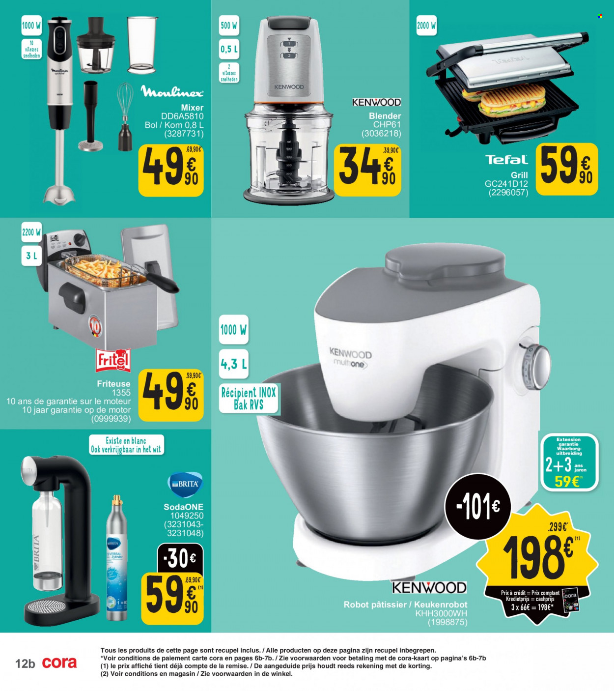 thumbnail - Cora-aanbieding - 24/01/2023 - 06/02/2023 -  producten in de aanbieding - mixer, blender, friteuse, robot, grill. Pagina 12.