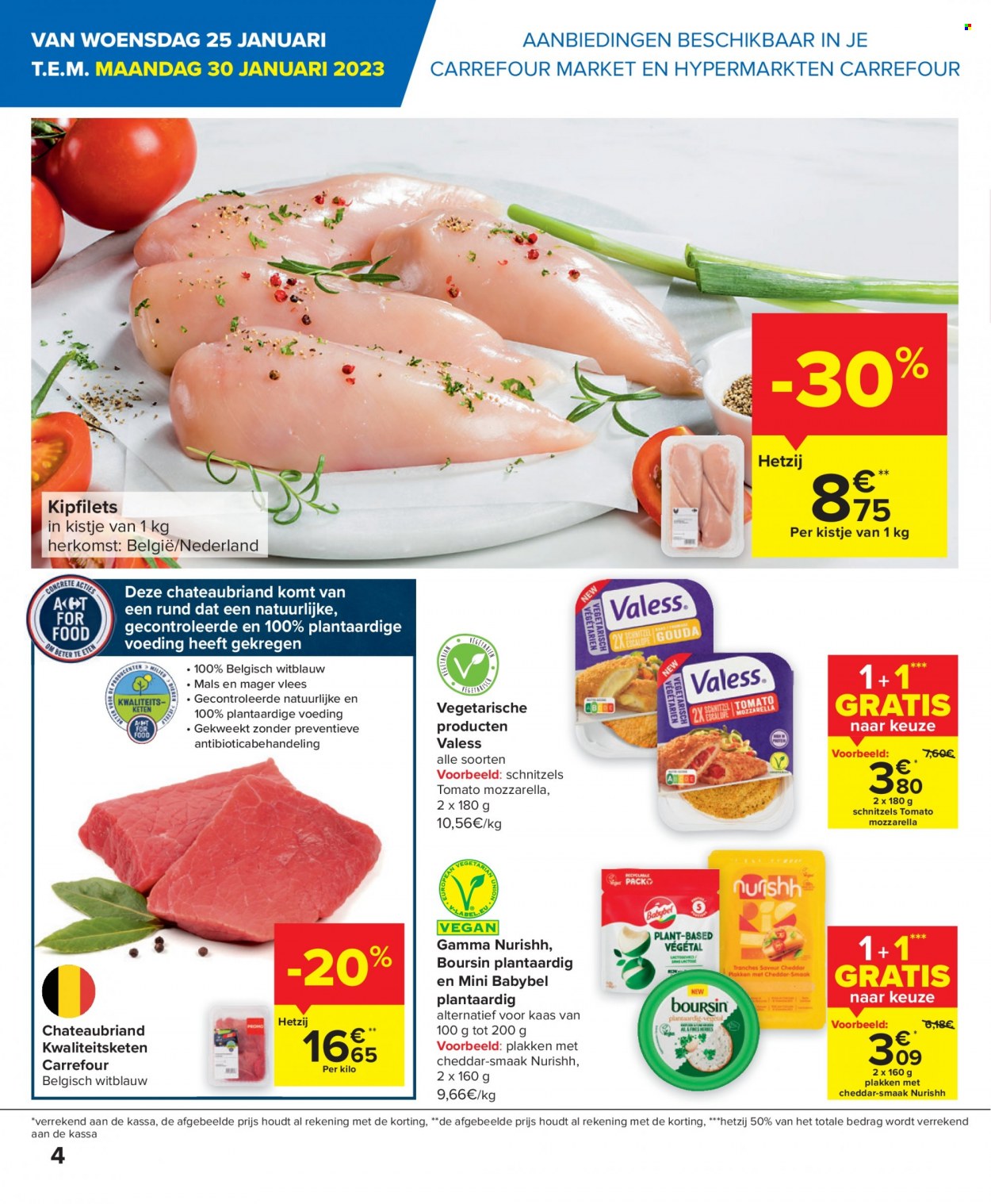 thumbnail - Carrefour-aanbieding - 25/01/2023 - 06/02/2023 -  producten in de aanbieding - Gamma, kaas, Babybel, Boursin, mozzarella. Pagina 4.