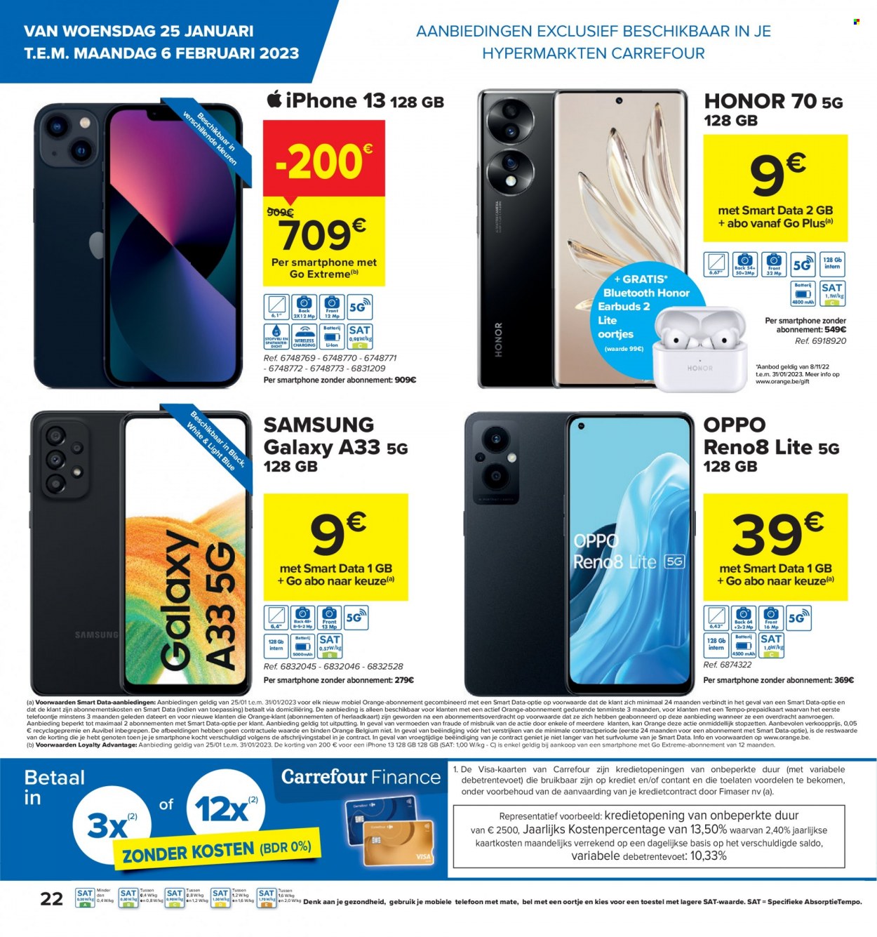 thumbnail - Catalogue Carrefour hypermarkt - 25/01/2023 - 06/02/2023 - Produits soldés - Samsung, smartphone, iPhone, Oppo, Honor. Page 2.
