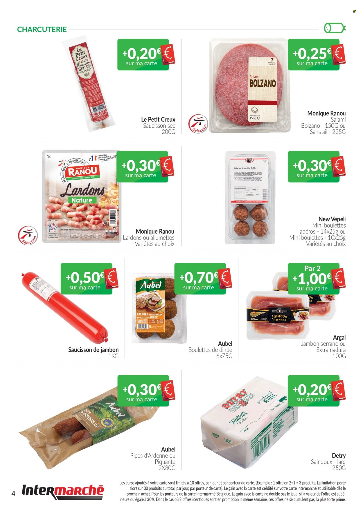 thumbnail - Intermarché-aanbieding - 01/02/2023 - 28/02/2023 -  producten in de aanbieding - salami, lardons, lard. Pagina 4.