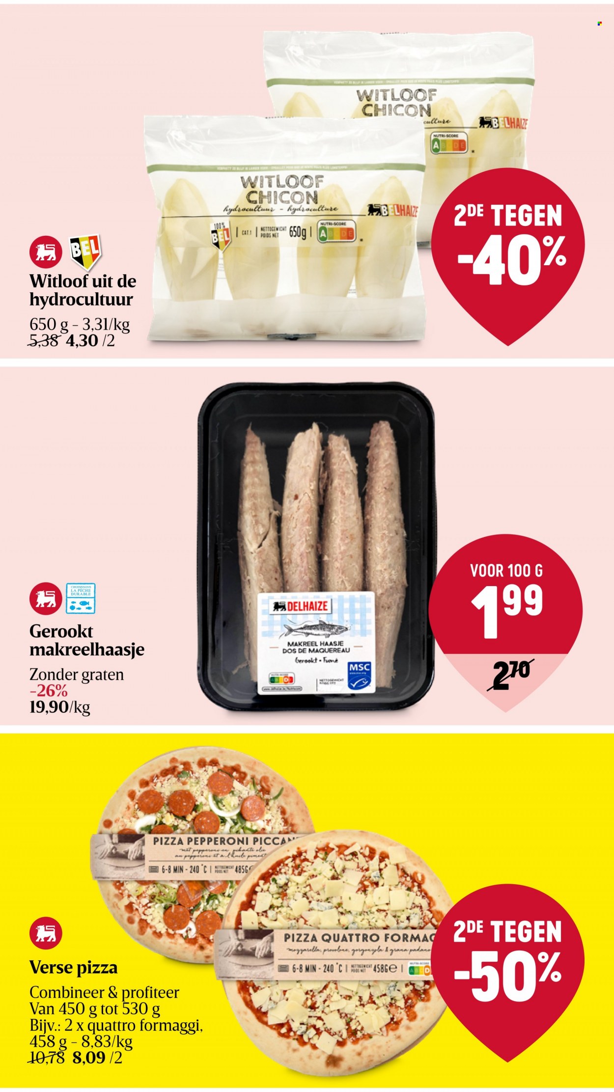 thumbnail - Delhaize-aanbieding - 02/02/2023 - 08/02/2023 -  producten in de aanbieding - makreel, pizza. Pagina 11.