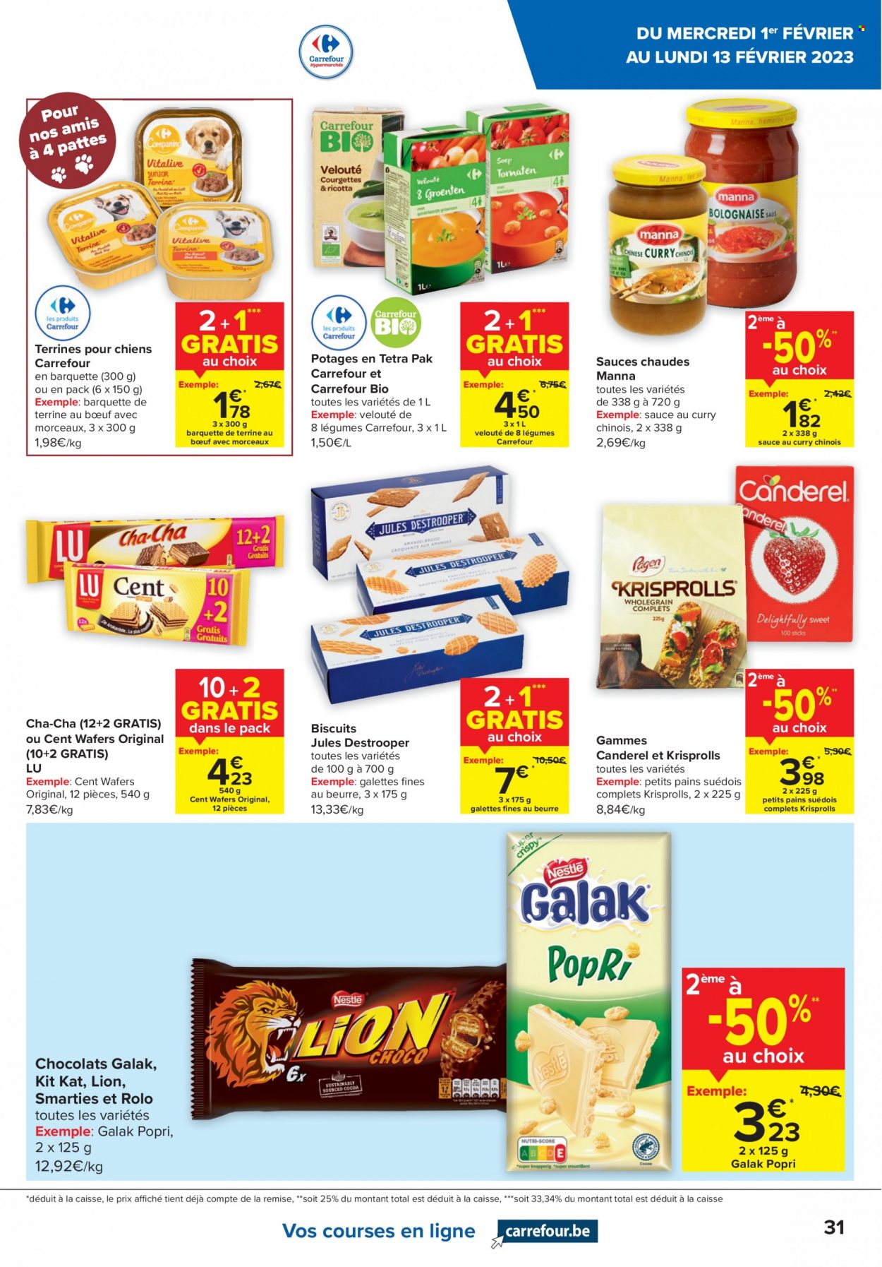 thumbnail - Carrefour hypermarkt-aanbieding - 01/02/2023 - 13/02/2023 -  producten in de aanbieding - Smarties, curry. Pagina 31.