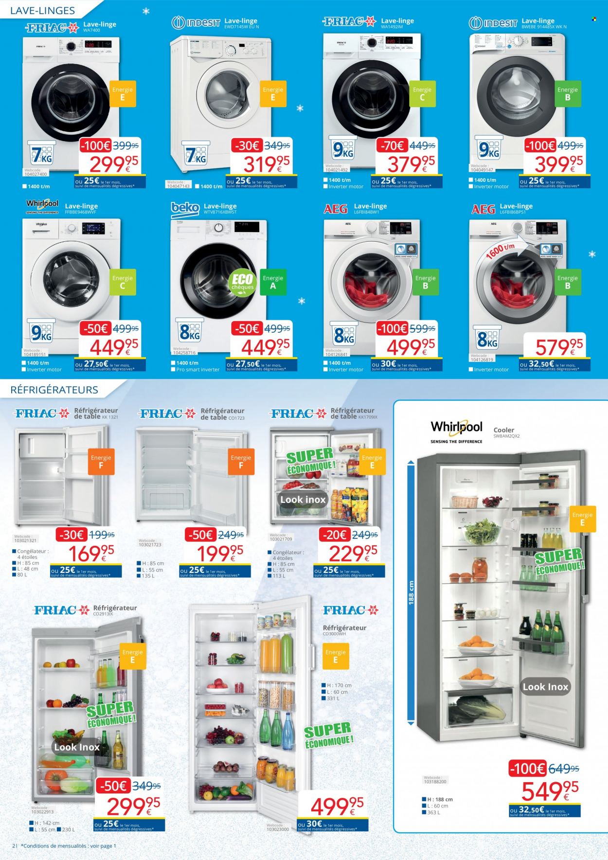 thumbnail - Catalogue Eldi - 01/02/2023 - 28/02/2023 - Produits soldés - congélateur, lave linge. Page 2.