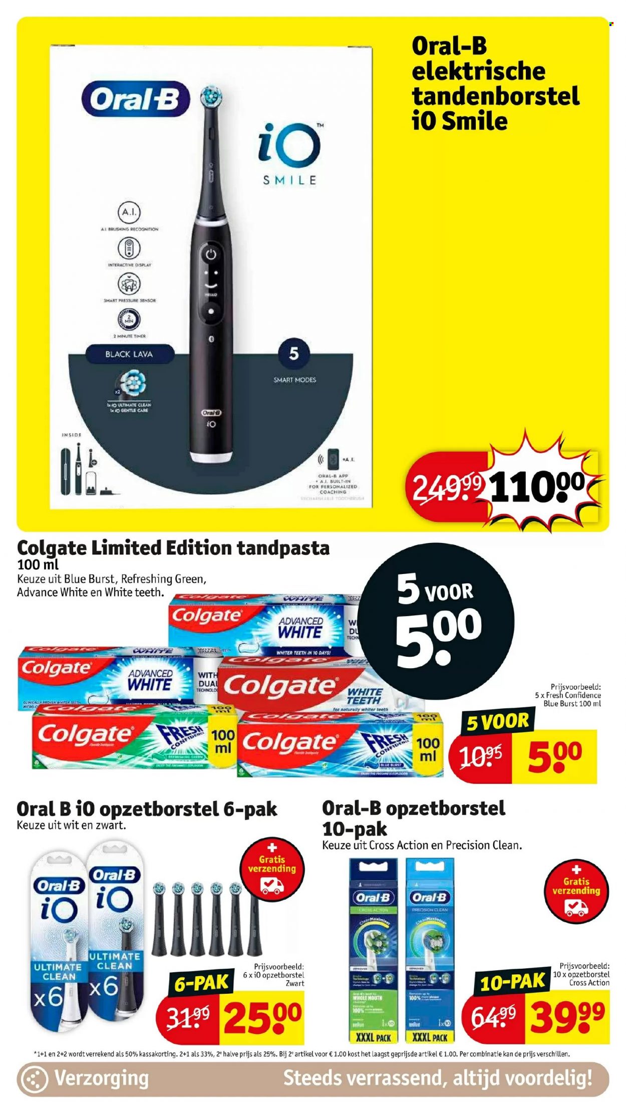 thumbnail - Kruidvat-aanbieding - 07/02/2023 - 12/02/2023 -  producten in de aanbieding - tandenborstel, tandpasta, Colgate, Oral-B, elektrische tandenborstel. Pagina 15.