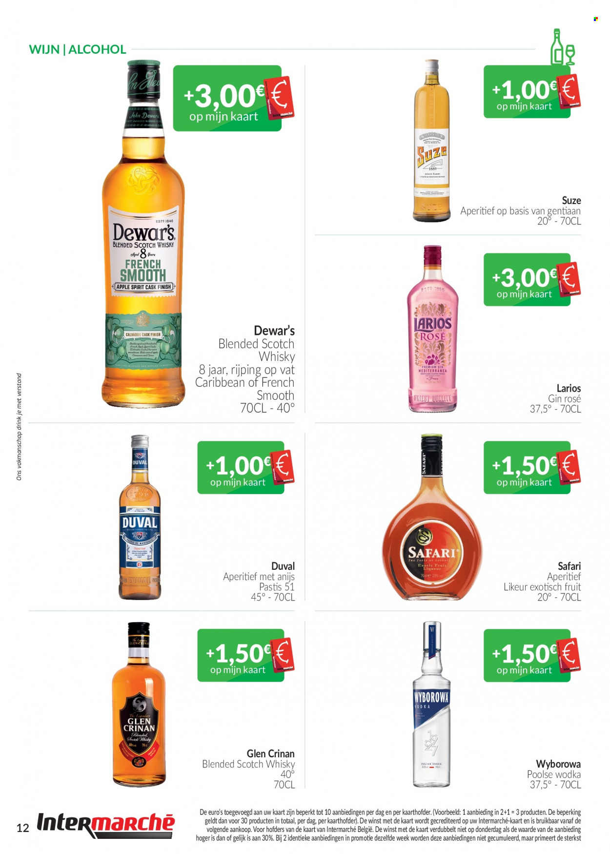 thumbnail - Catalogue Intermarché - 01/03/2023 - 31/03/2023 - Produits soldés - alcool, gin, whisky, pastis. Page 12.