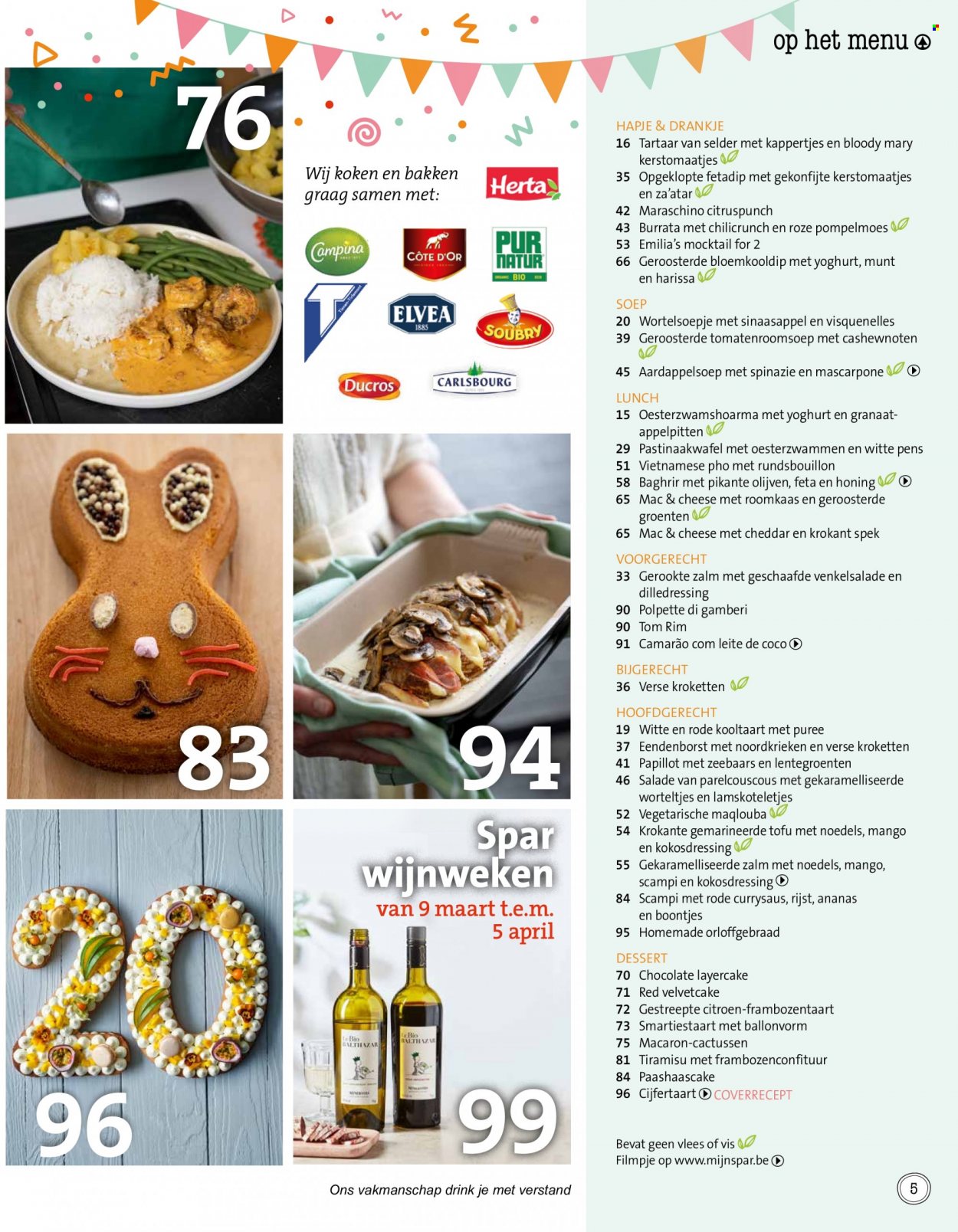 thumbnail - Catalogue SPAR - 01/03/2023 - 31/03/2023 - Produits soldés - salade, ananas, macarons, dessert, féta, burrata, tiramisu, harissa, tofu, mascarpone. Page 5.