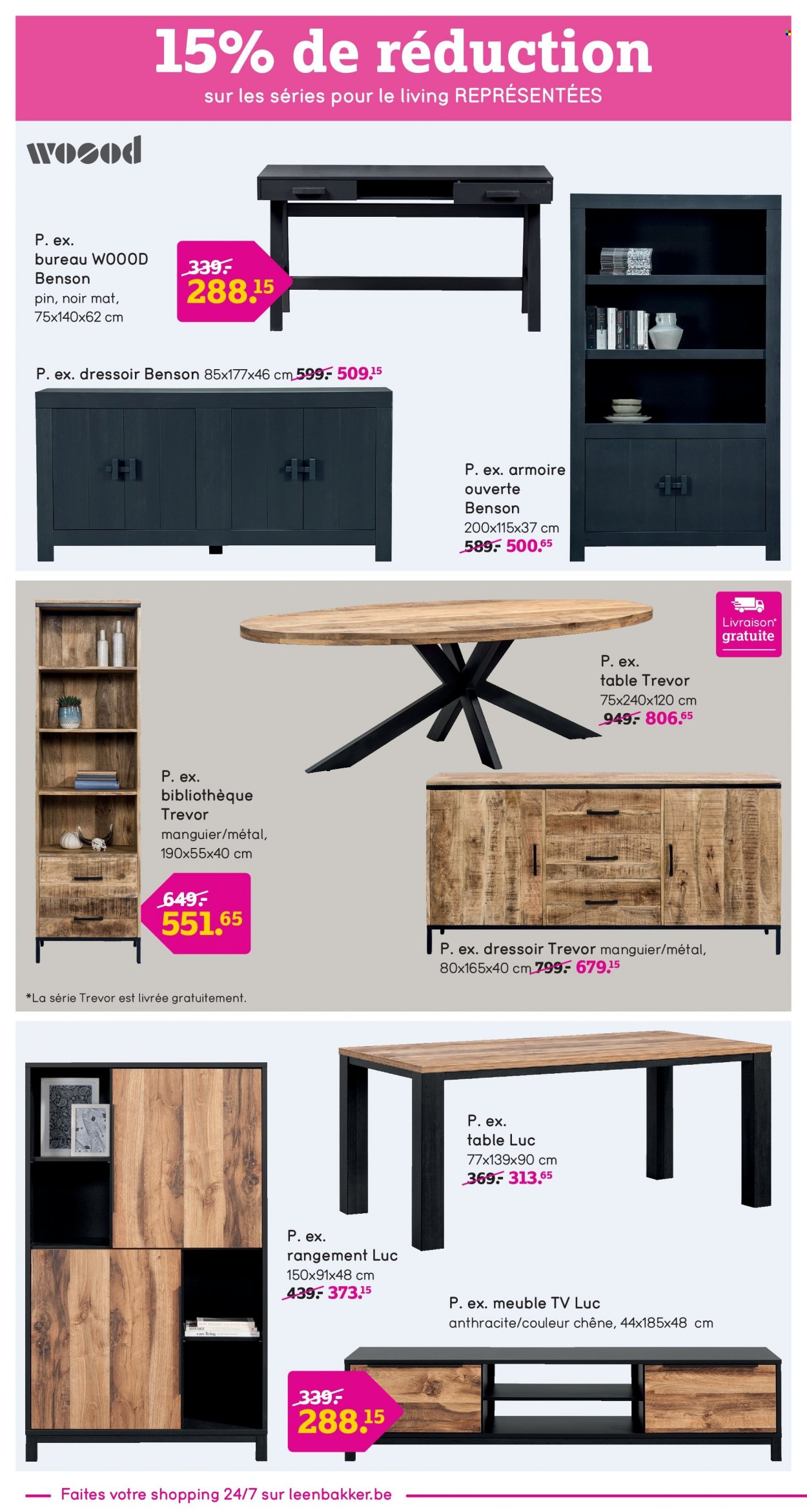 thumbnail - Catalogue Leen Bakker - 06/03/2023 - 16/04/2023 - Produits soldés - table, armoire, meuble tv, bibliothèque. Page 6.
