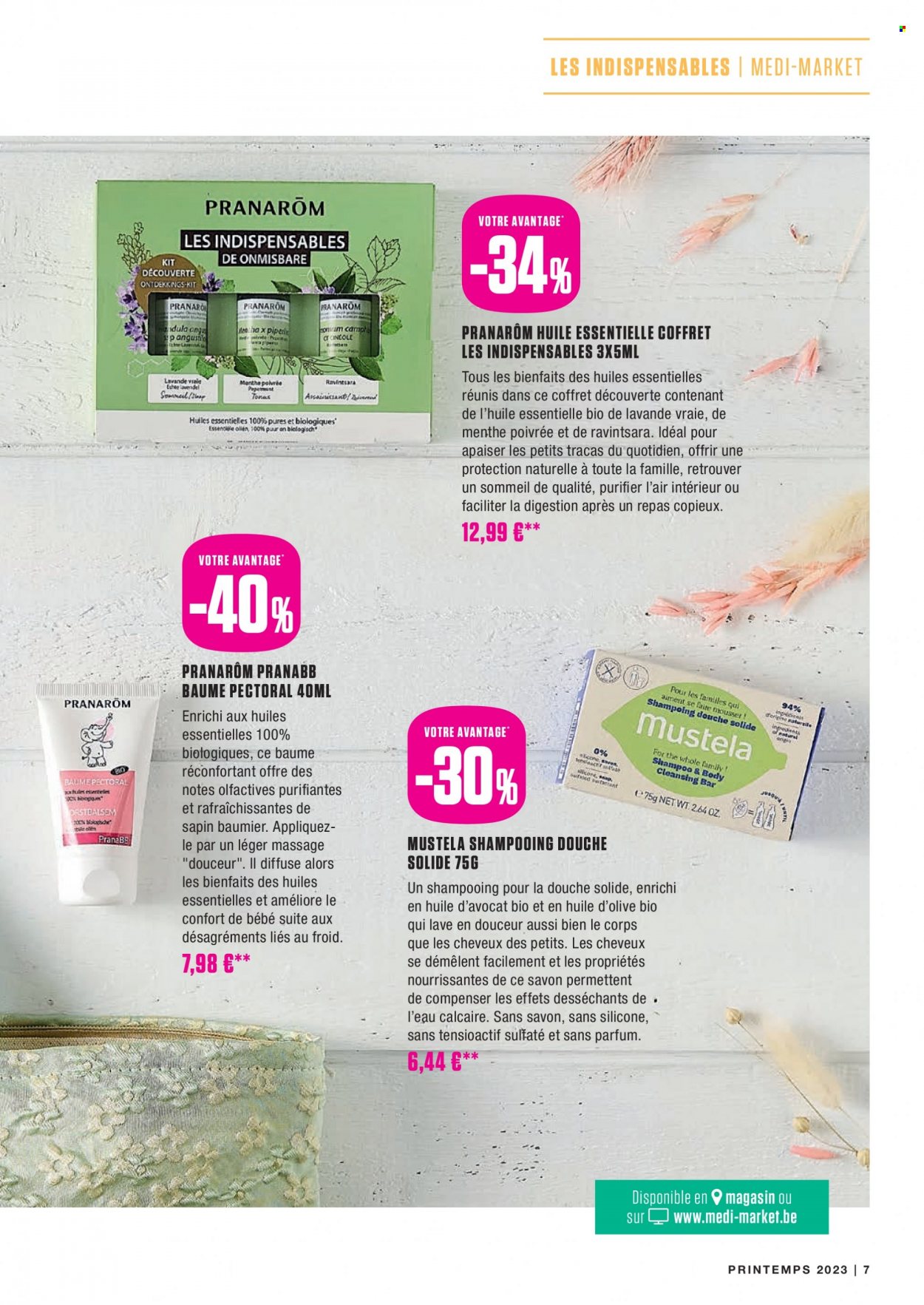 thumbnail - Catalogue Medi-Market - 01/03/2023 - 30/04/2023 - Produits soldés - shampooing, Mustela. Page 7.