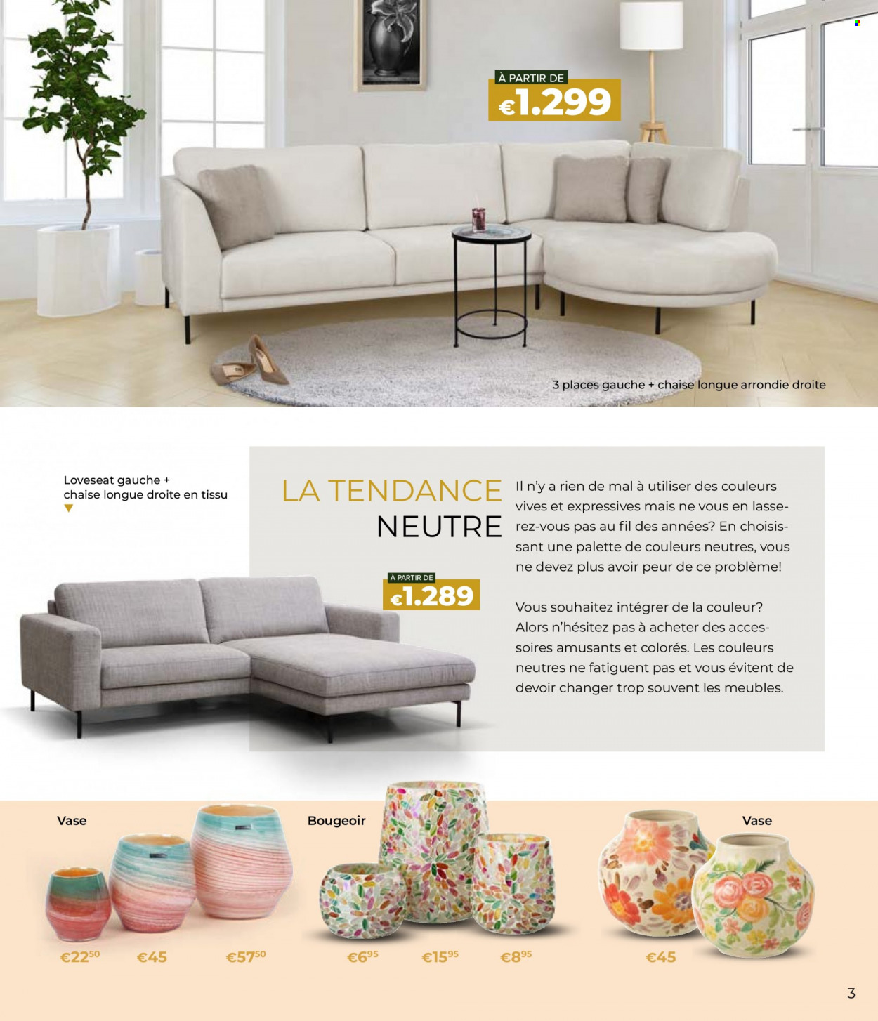 thumbnail - Catalogue Euro Shop - 09/03/2023 - 31/05/2023 - Produits soldés - chaise, chaise longue, vase. Page 3.