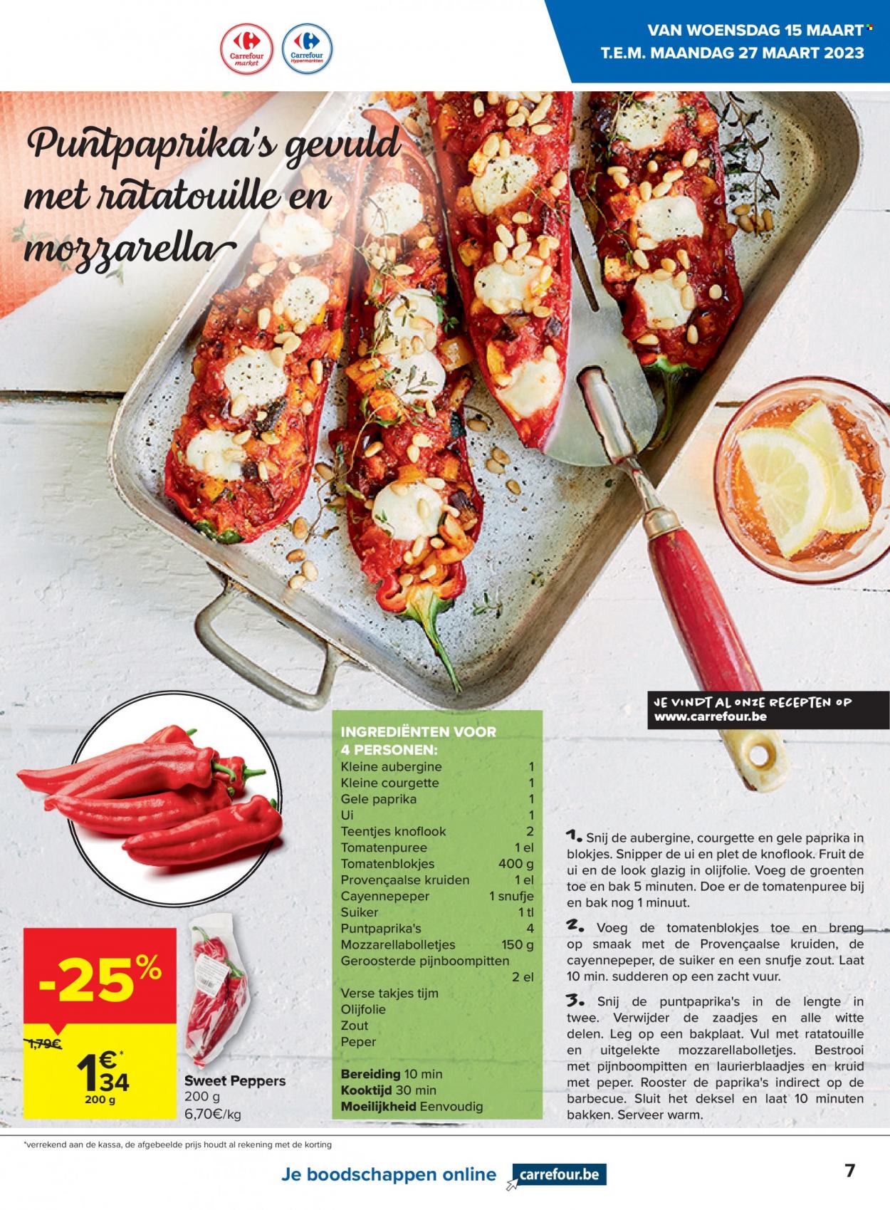 thumbnail - Catalogue Carrefour - 15/03/2023 - 27/03/2023 - Produits soldés - courgette, ratatouille, fromage, mozzarella, barbecue. Page 7.