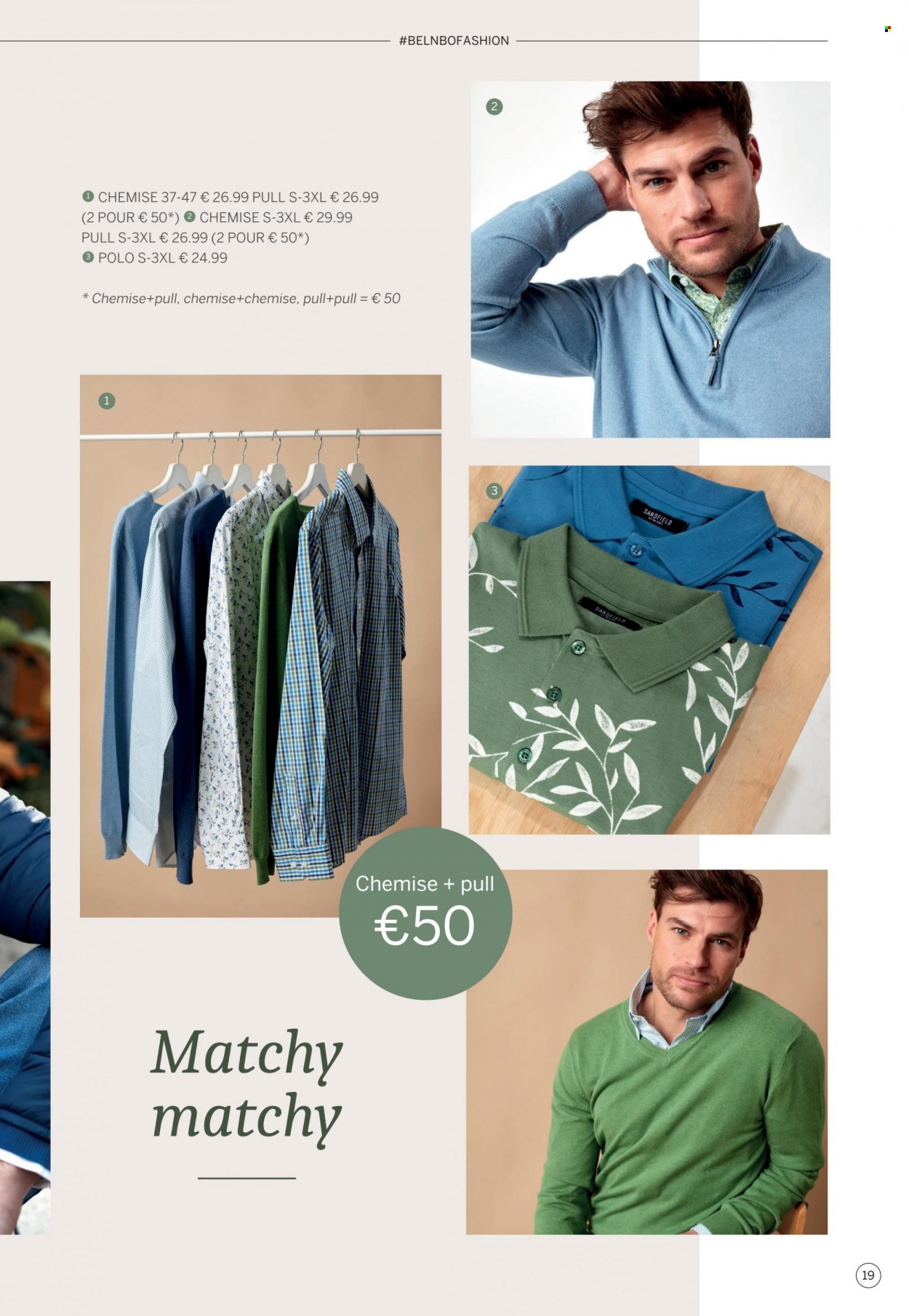 thumbnail - Catalogue Bel&Bo - Produits soldés - chemise, t-shirt, pull. Page 19.