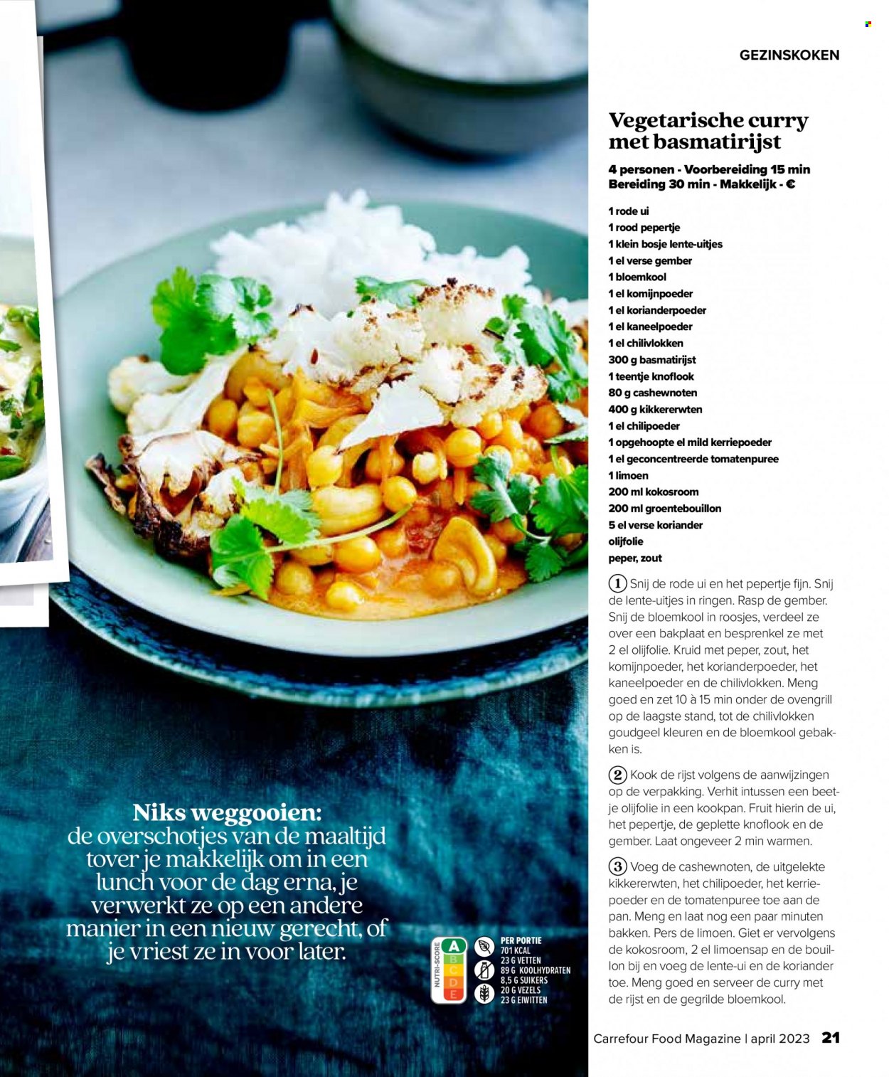 thumbnail - Catalogue Carrefour - 22/03/2023 - 03/05/2023 - Produits soldés - bouillon, curry, magazine. Page 21.