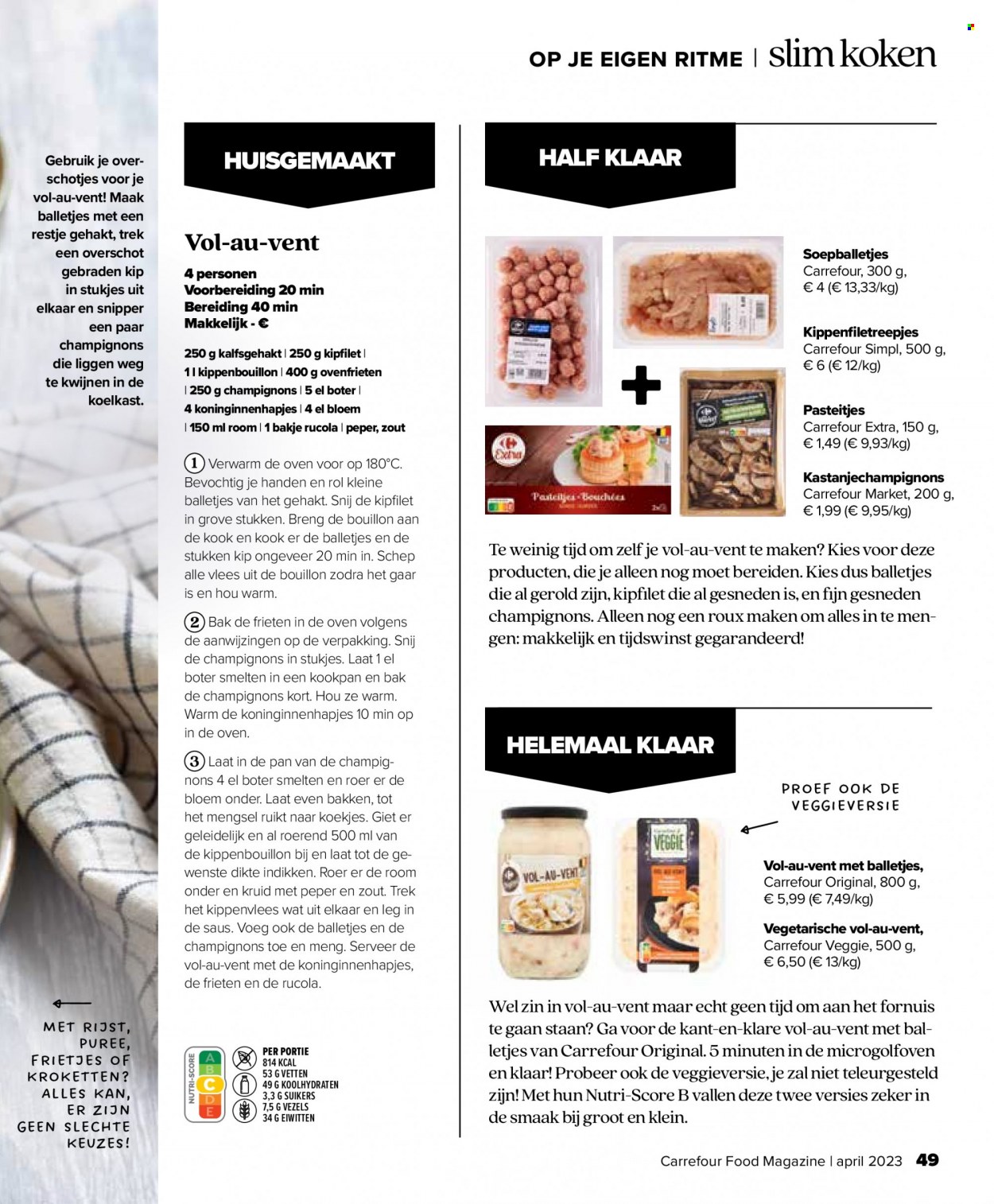 thumbnail - Catalogue Carrefour - 22/03/2023 - 03/05/2023 - Produits soldés - champignon, bouillon, Moët & Chandon, magazine. Page 49.