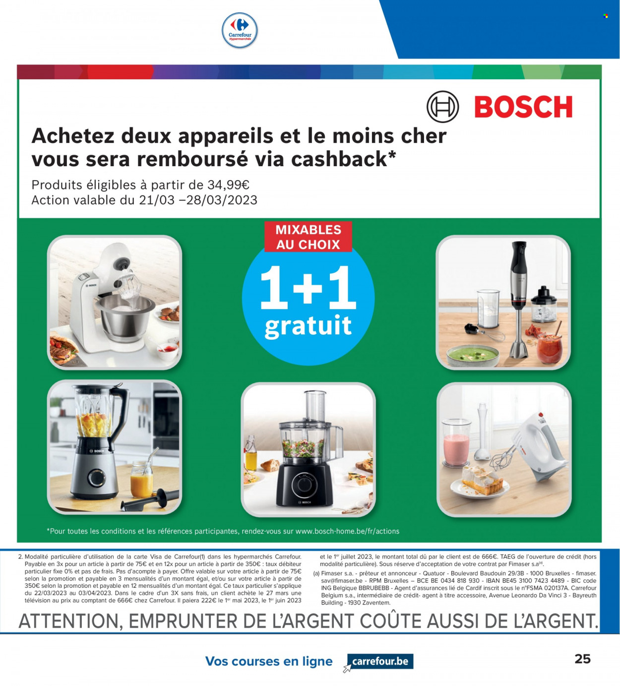 thumbnail - Catalogue Carrefour hypermarkt - 21/03/2023 - 03/04/2023 - Produits soldés - Bosch, BIC, téléviseur. Page 5.