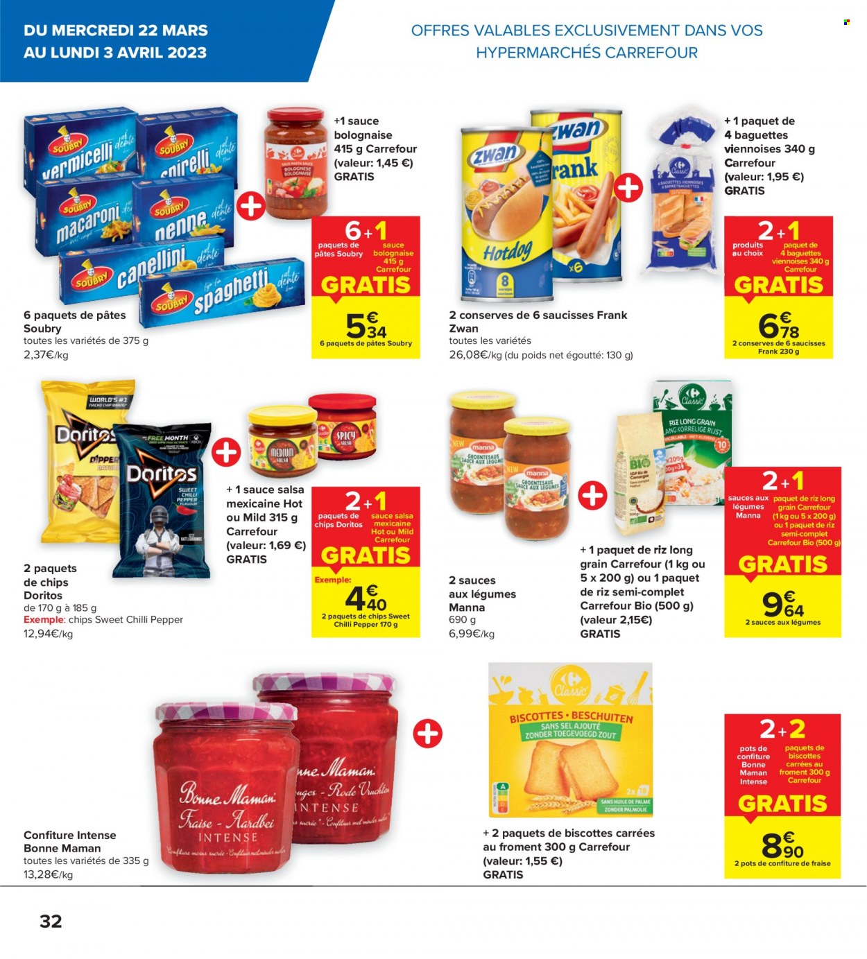 thumbnail - Carrefour hypermarkt-aanbieding - 21/03/2023 - 03/04/2023 -  producten in de aanbieding - chips. Pagina 12.