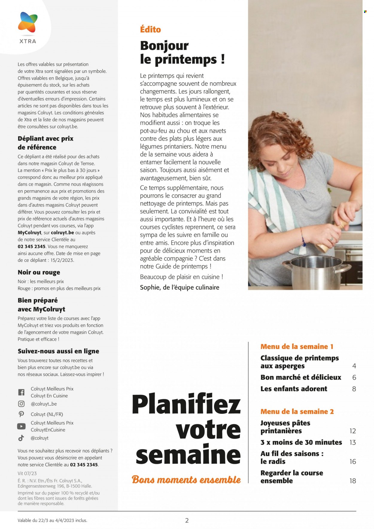 thumbnail - Catalogue Colruyt - 22/03/2023 - 04/04/2023 - Produits soldés - chou, radis, pot-au-feu, pâtes. Page 2.