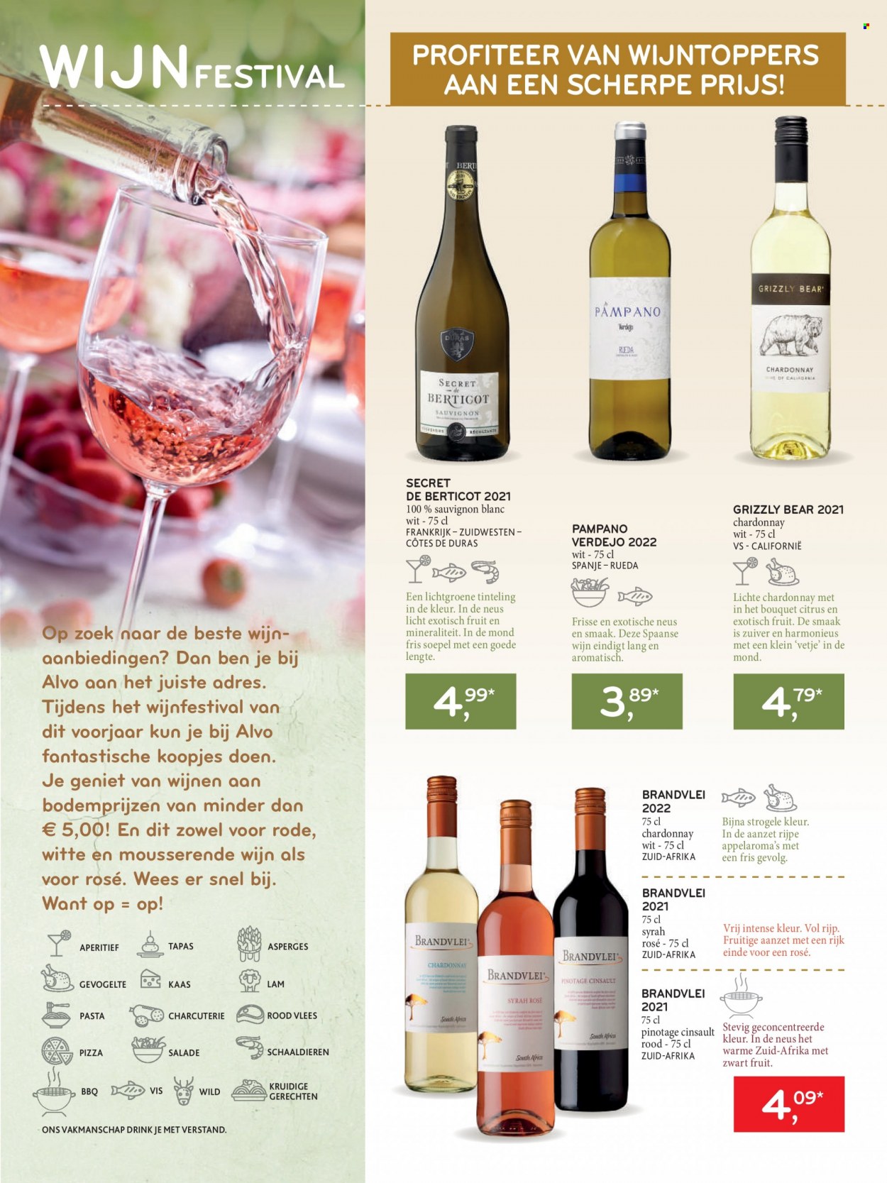 thumbnail - Catalogue Alvo - 22/03/2023 - 04/04/2023 - Produits soldés - salade, tapas, vin blanc, vin, alcool, Cabernet Sauvignon, pizza, Sauvignon Blanc. Page 12.
