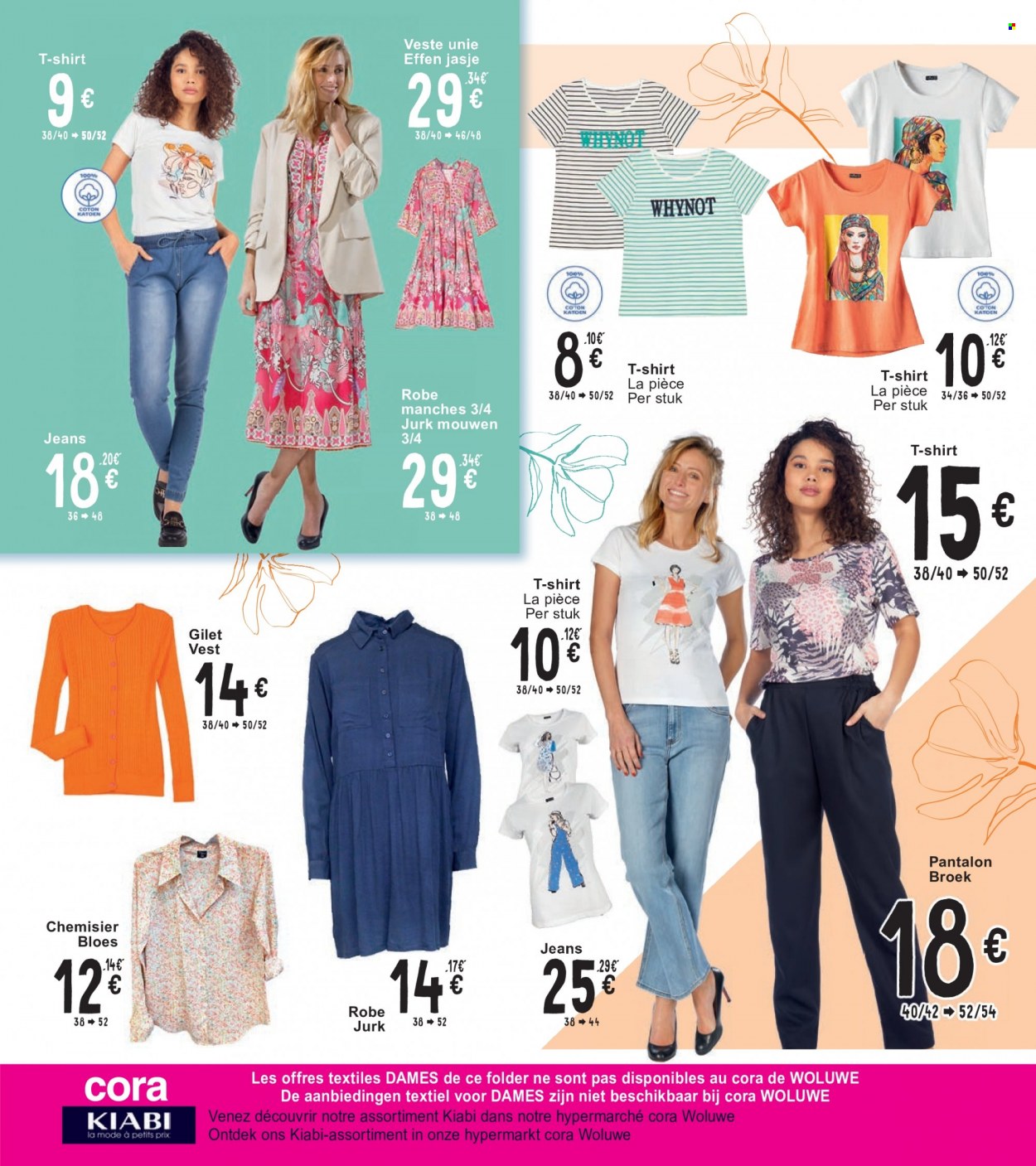 thumbnail - Catalogue Cora - 21/03/2023 - 03/04/2023 - Produits soldés - veste, pantalon, jeans, robe, chemisier, t-shirt, gilet. Page 3.