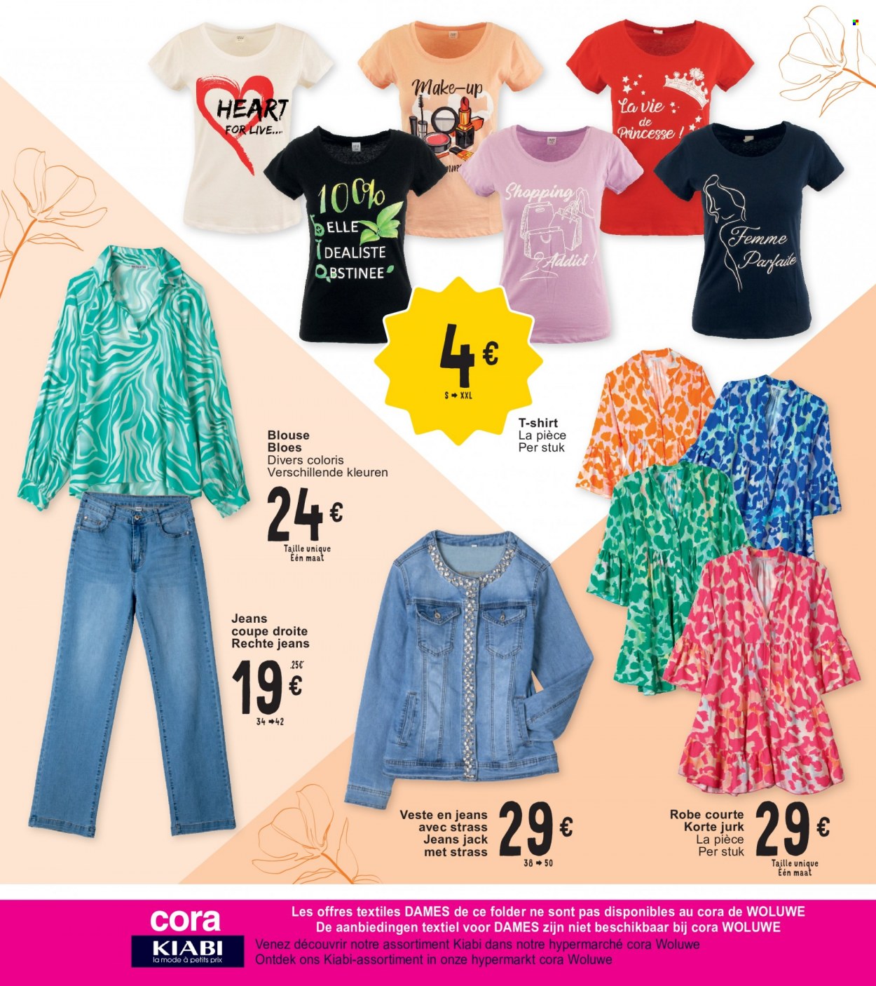 thumbnail - Catalogue Cora - 21/03/2023 - 03/04/2023 - Produits soldés - veste, jeans, robe, t-shirt. Page 4.