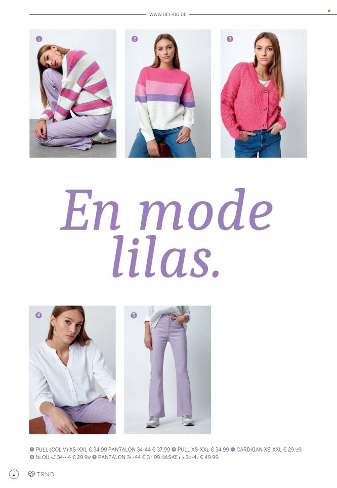 thumbnail - Catalogue Bel&Bo - Produits soldés - pantalon, cardigan, pull. Page 2.