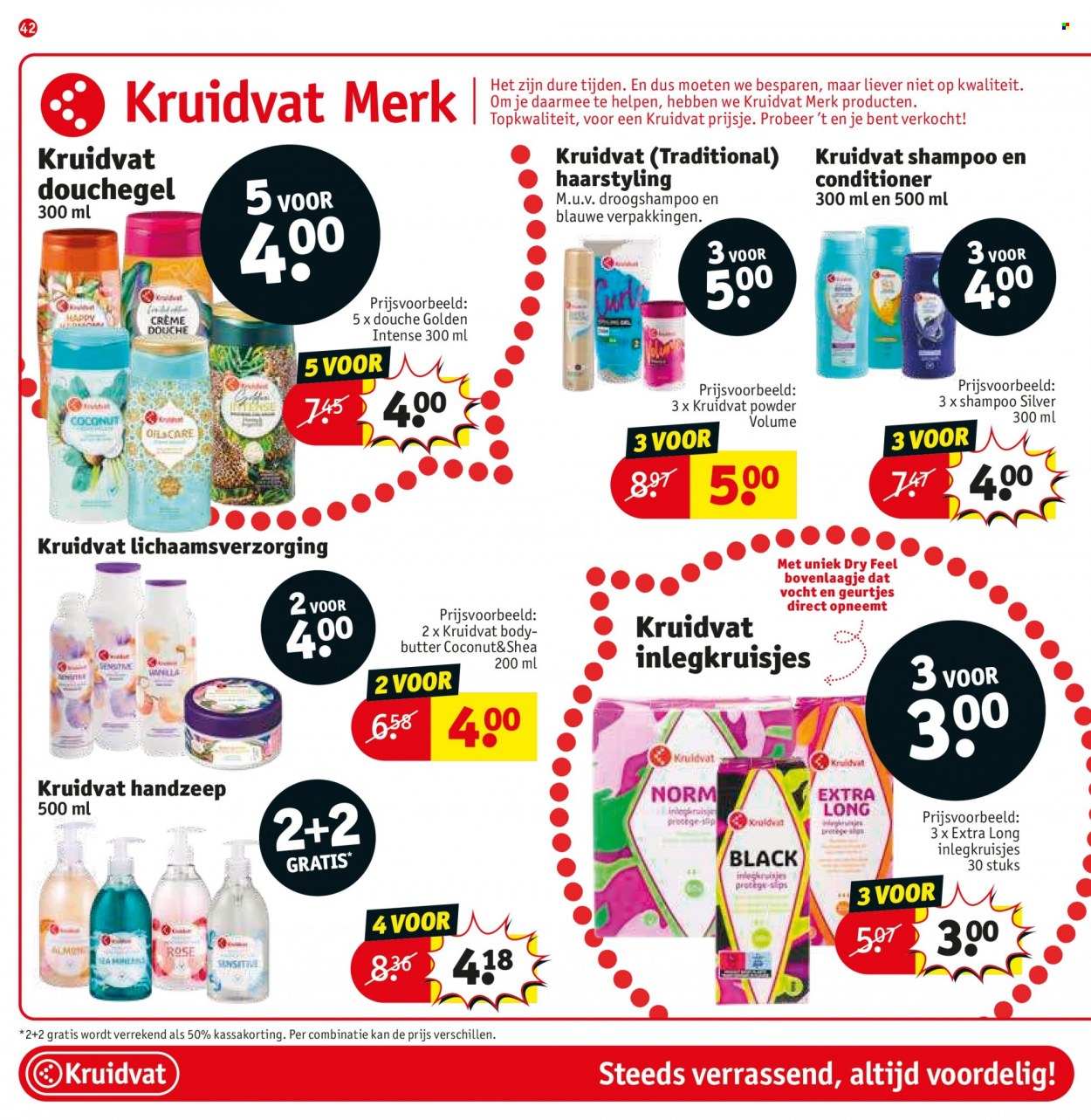 thumbnail - Catalogue Kruidvat - 28/03/2023 - 09/04/2023 - Produits soldés - shampooing. Page 42.