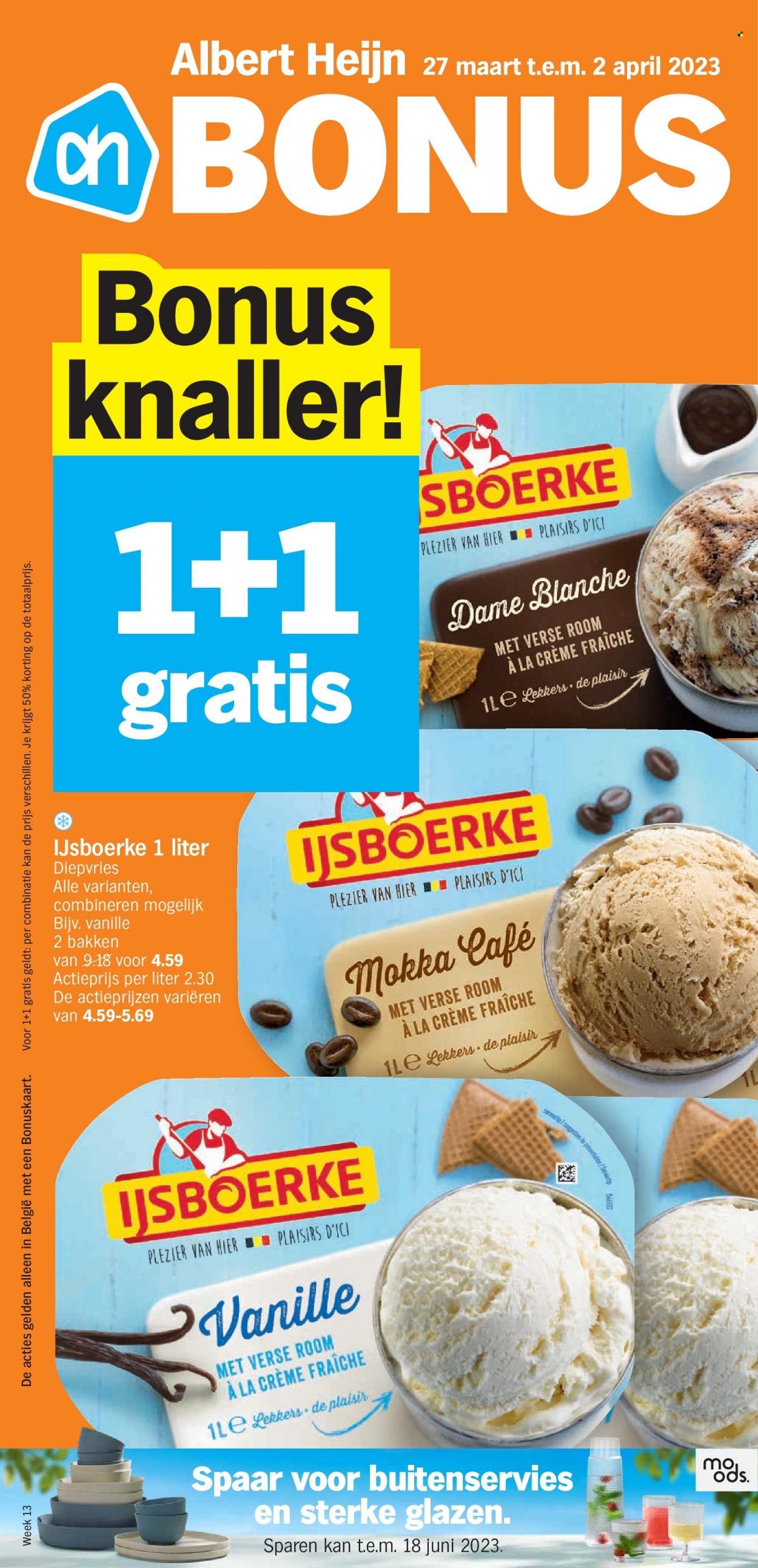 thumbnail - Albert Heijn-aanbieding - 27/03/2023 - 02/04/2023 -  producten in de aanbieding - crème, room, crème fraîche. Pagina 1.
