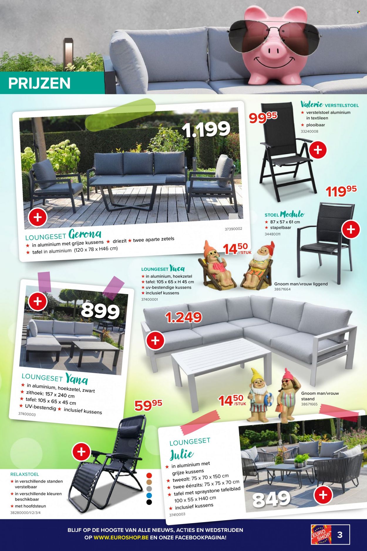 thumbnail - Euro Shop-aanbieding - 27/03/2023 - 16/04/2023 -  producten in de aanbieding - kussen, stoel, loungeset, tafel. Pagina 3.
