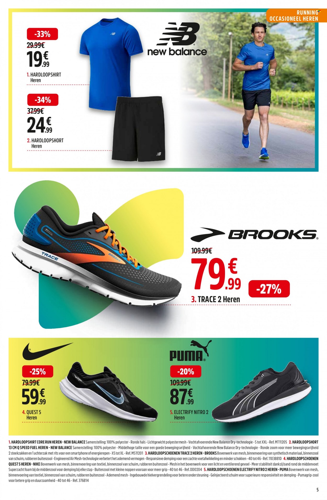 thumbnail - Catalogue Intersport - 27/03/2023 - 10/04/2023 - Produits soldés - New Balance, Nike, Puma. Page 5.