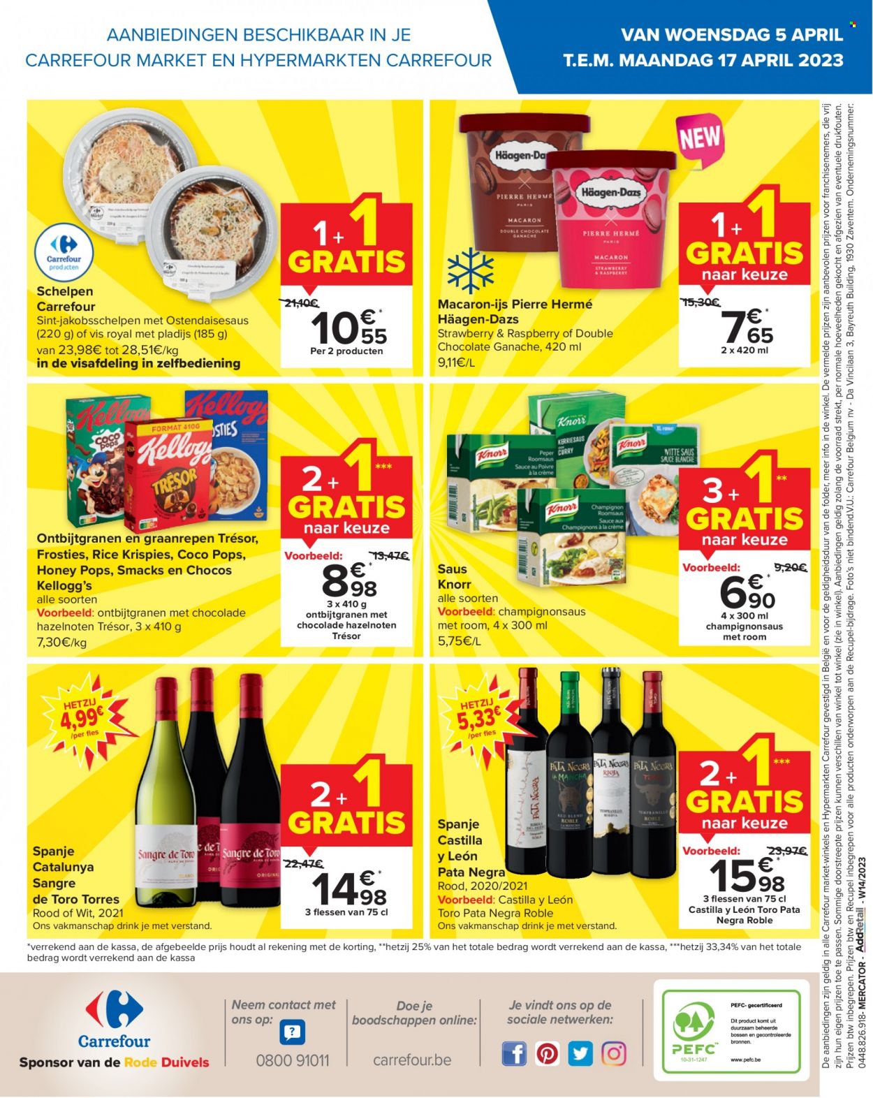 thumbnail - Catalogue Carrefour - 05/04/2023 - 17/04/2023 - Produits soldés - macarons, Knorr, Kellogg's, Coco Pops. Page 28.