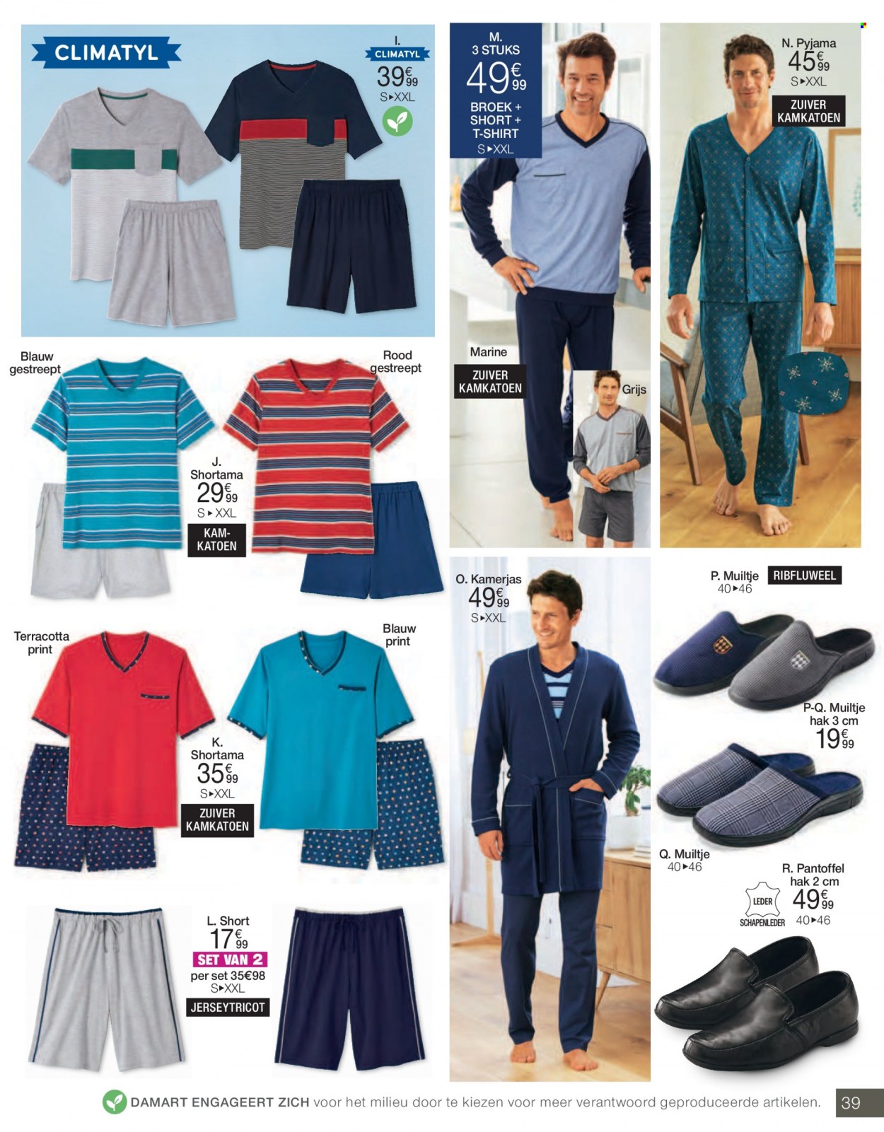 thumbnail - Damart-aanbieding - 02/05/2023 - 15/06/2023 -  producten in de aanbieding - short, broek, pyjama, slipje. Pagina 39.