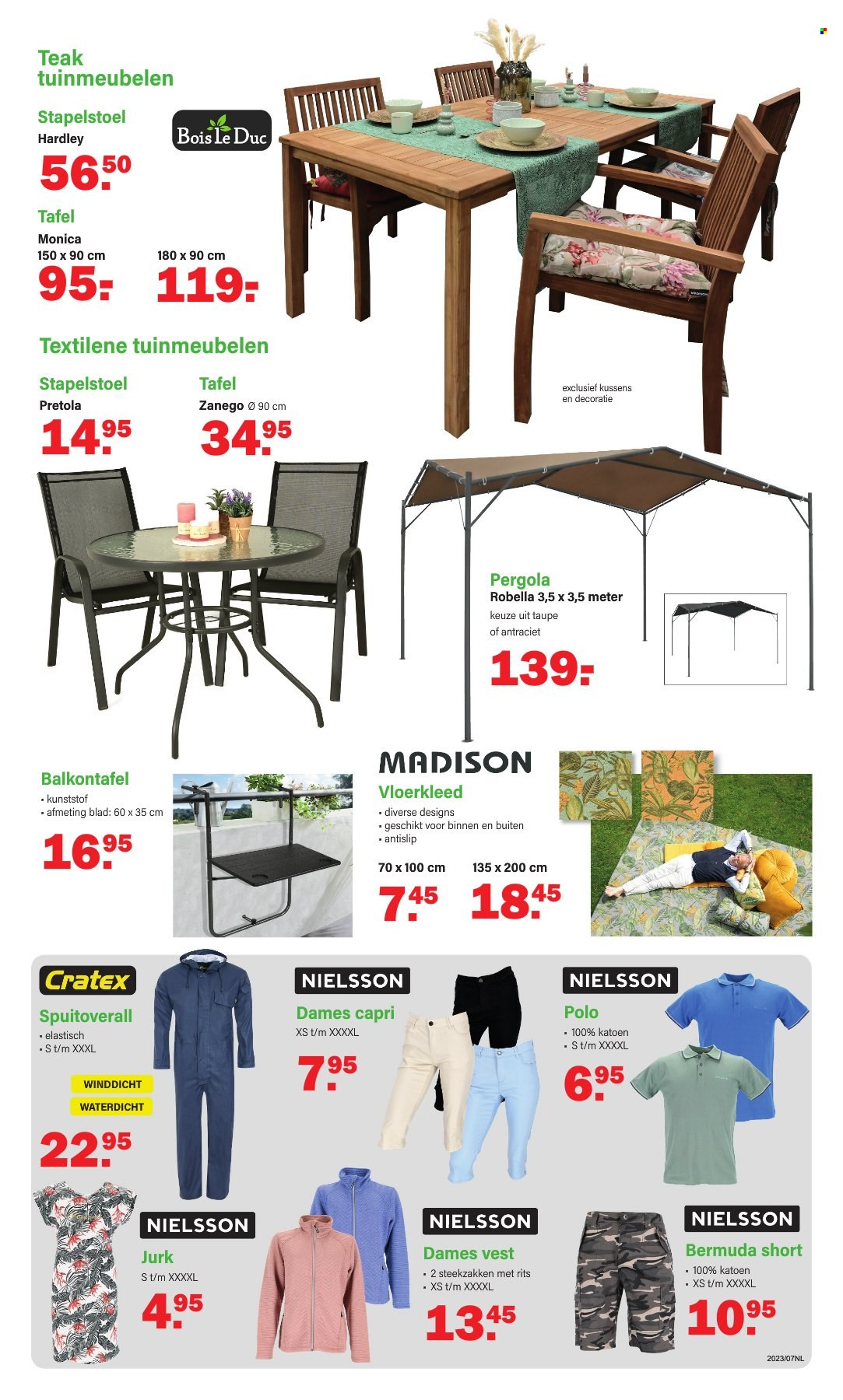 thumbnail - Van Cranenbroek-aanbieding - 15/05/2023 - 03/06/2023 -  producten in de aanbieding - short, vest, tafel. Pagina 3.