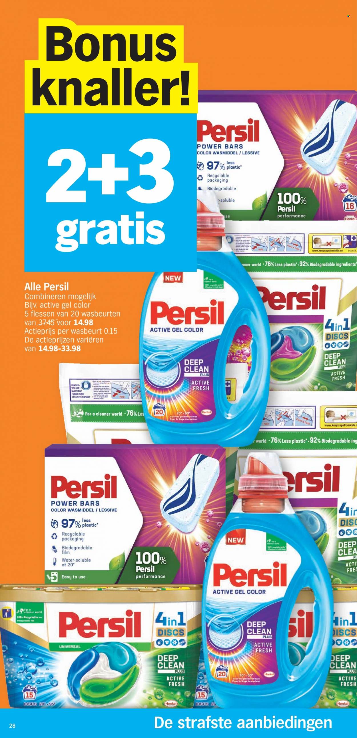 thumbnail - Albert Heijn-aanbieding - 22/05/2023 - 29/05/2023 -  producten in de aanbieding - wasmiddel, Persil. Pagina 28.