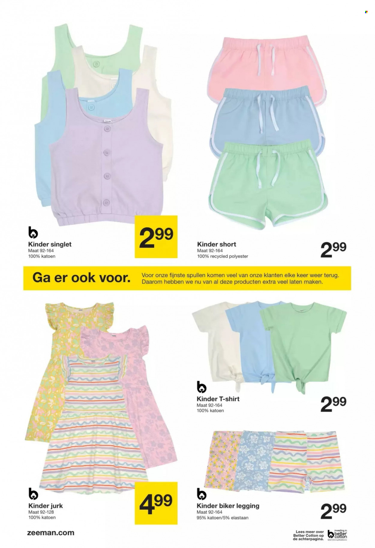 thumbnail - Zeeman-aanbieding - 27/05/2023 - 09/06/2023 -  producten in de aanbieding - short, jurk, singlet. Pagina 4.