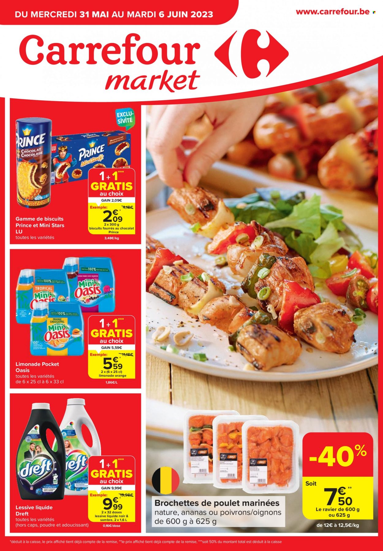 thumbnail - Carrefour market-aanbieding - 31/05/2023 - 06/06/2023 -  producten in de aanbieding - ananas. Pagina 1.