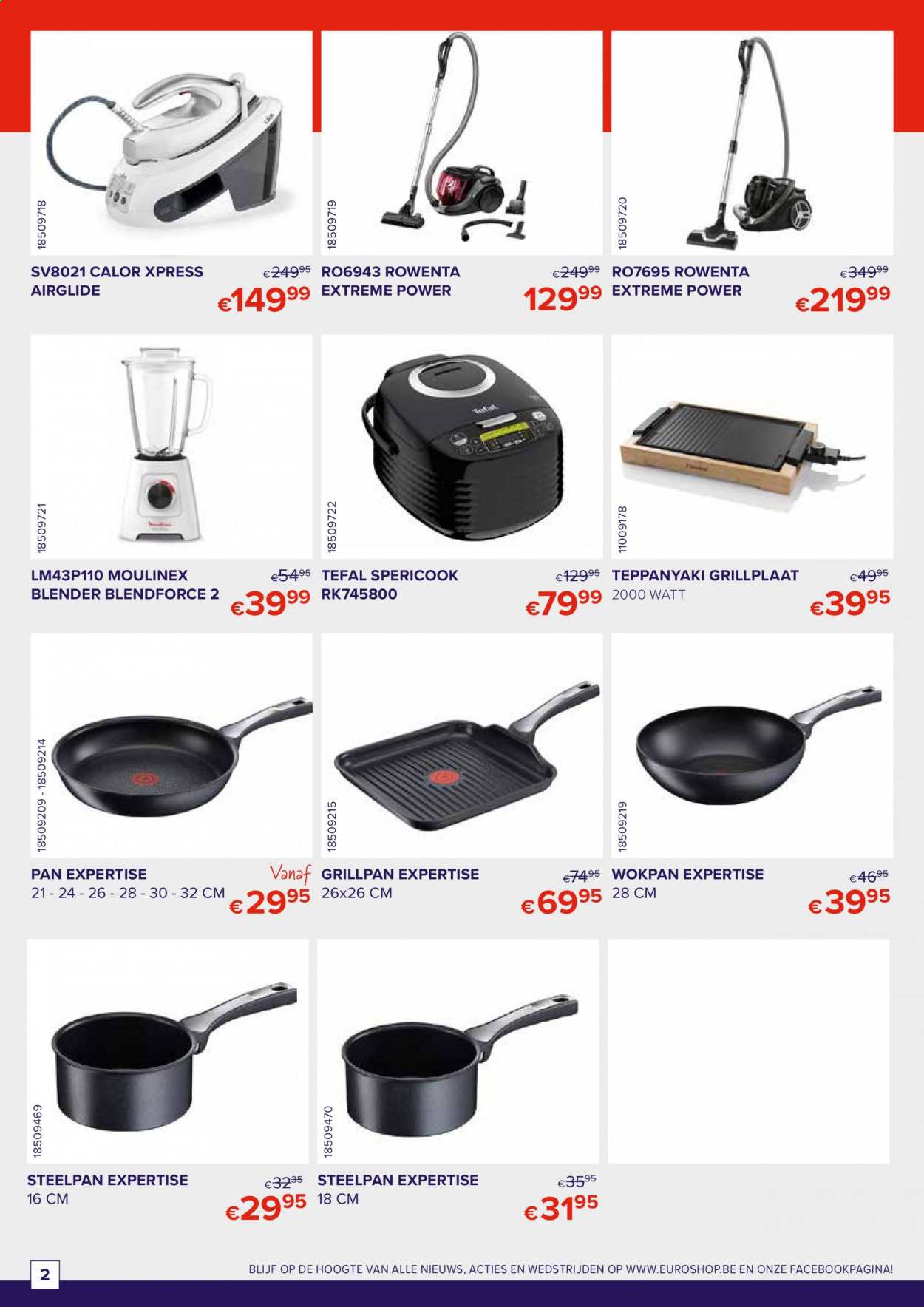 thumbnail - Euro Shop-aanbieding - 01/01/2021 - 31/01/2021 -  producten in de aanbieding - pan, wokpan, grillpan, blender, Rowenta, Tefal. Pagina 2.