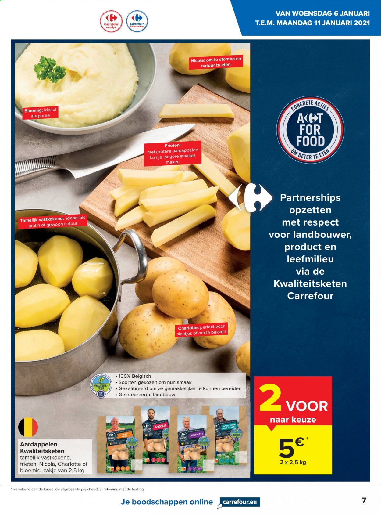thumbnail - Carrefour-aanbieding - 06/01/2021 - 11/01/2021 -  producten in de aanbieding - aardappelen. Pagina 7.