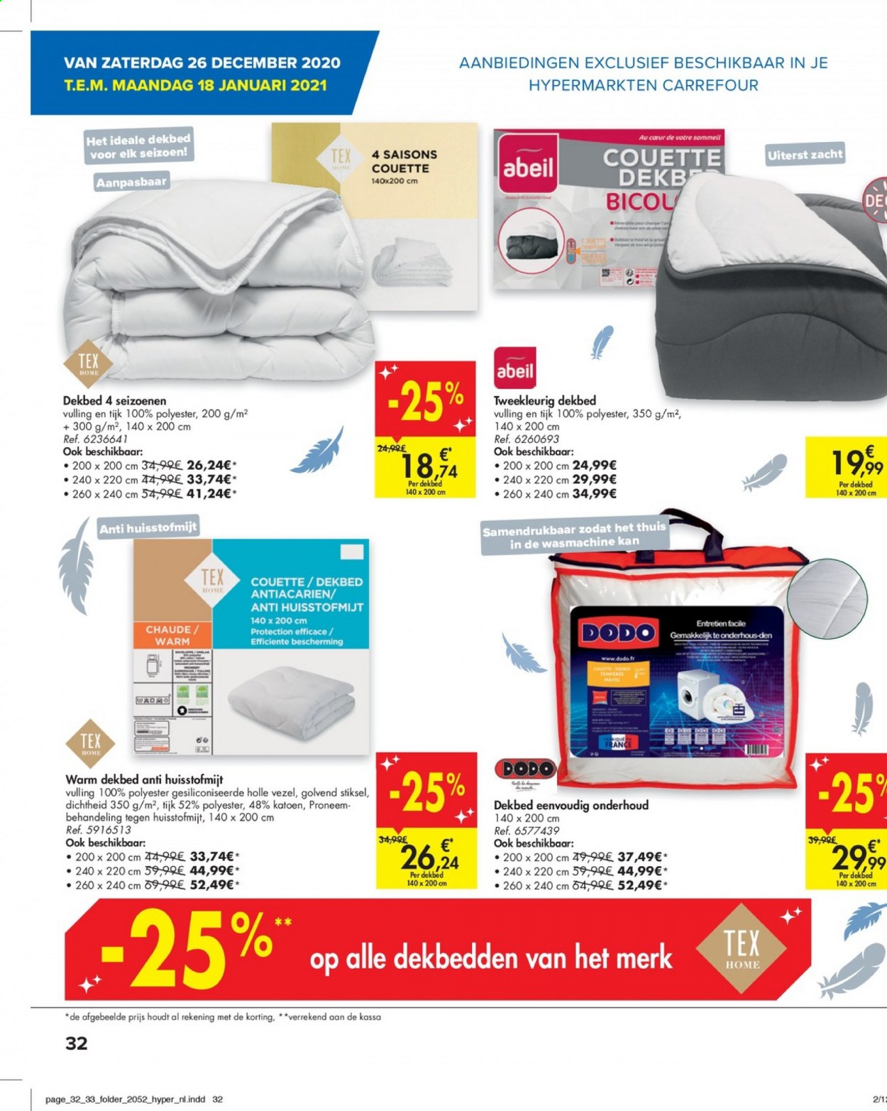 thumbnail - Carrefour hypermarkt-aanbieding - 26/12/2020 - 18/01/2021 -  producten in de aanbieding - wasmachine. Pagina 4.