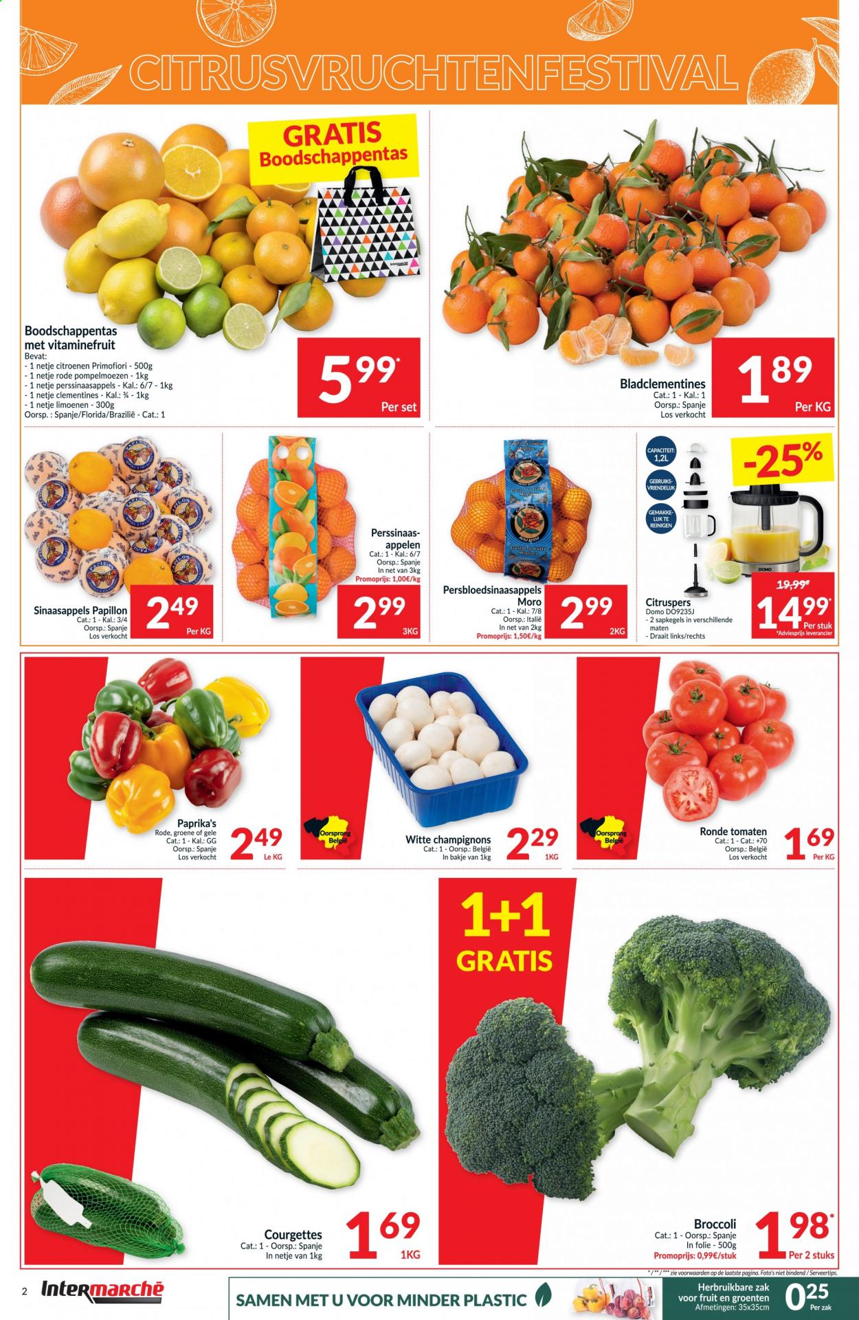 thumbnail - Intermarché-aanbieding - 12/01/2021 - 17/01/2021 -  producten in de aanbieding - perssinaasappels, broccoli. Pagina 2.