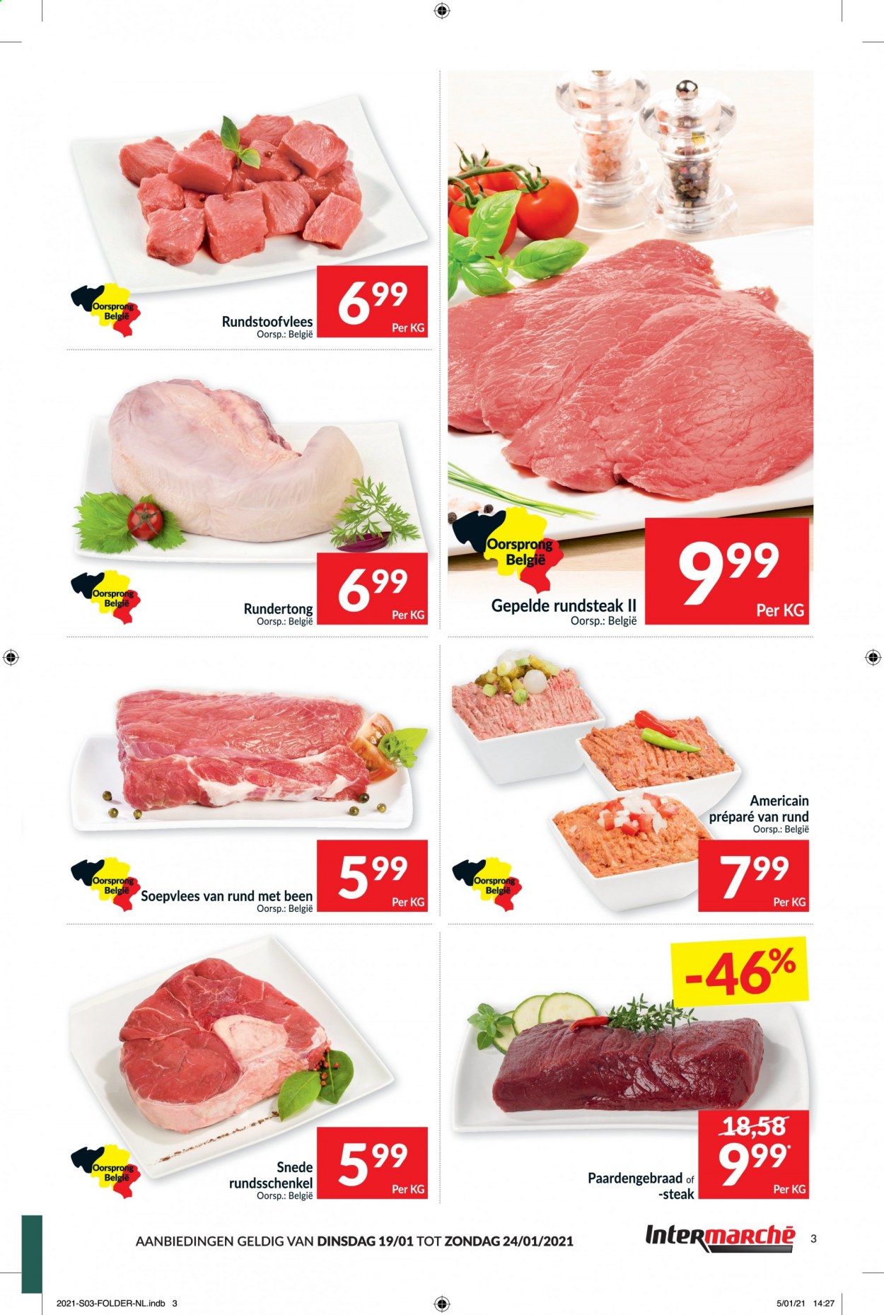 thumbnail - Intermarché-aanbieding - 19/01/2021 - 24/01/2021 -  producten in de aanbieding - steak. Pagina 3.