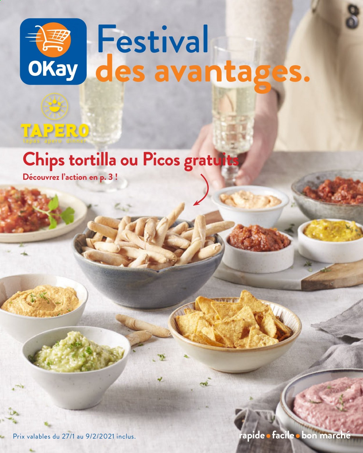 thumbnail - OKay-aanbieding - 27/01/2021 - 09/02/2021 -  producten in de aanbieding - tapas, tortillas, chips. Pagina 1.