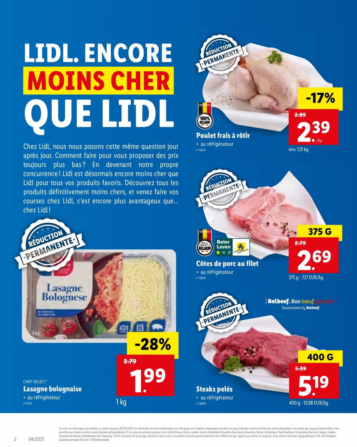 thumbnail - Lidl-aanbieding - 25/01/2021 - 30/01/2021 -  producten in de aanbieding - lasagne, steak. Pagina 2.