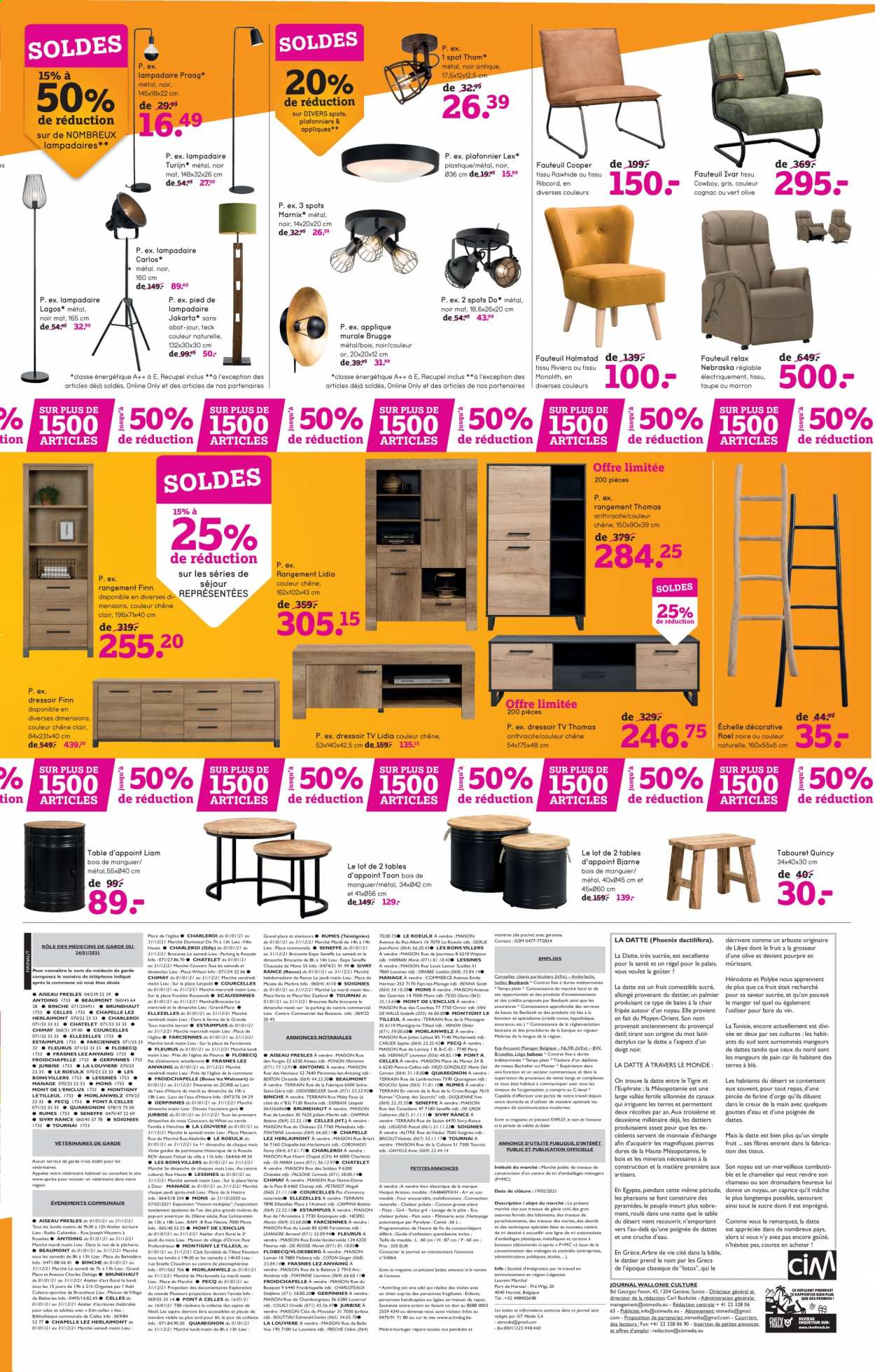 thumbnail - Leen Bakker-aanbieding - 04/01/2021 - 31/01/2021 -  producten in de aanbieding - fauteuil. Pagina 7.
