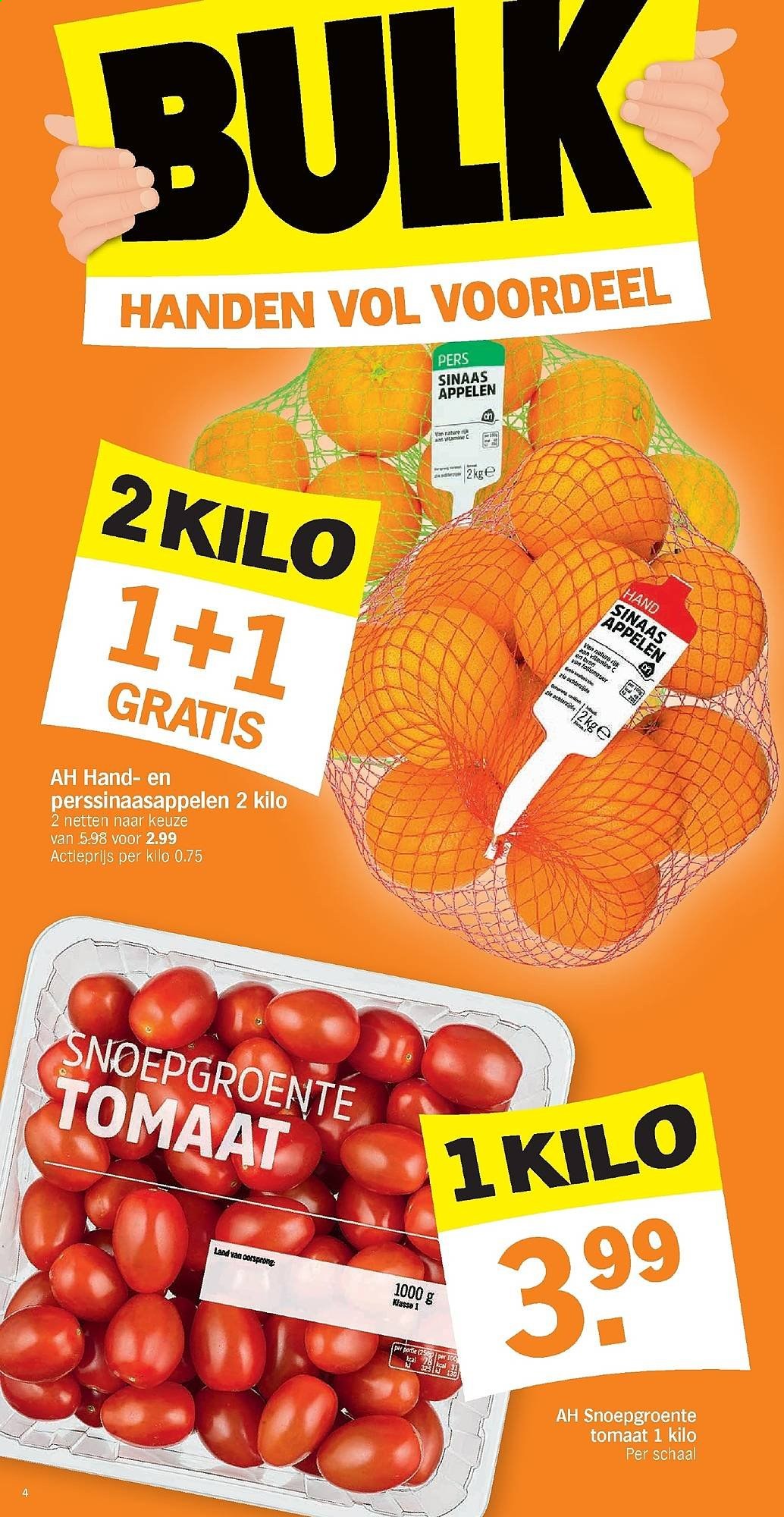 thumbnail - Albert Heijn-aanbieding - 25/01/2021 - 31/01/2021 -  producten in de aanbieding - perssinaasappelen, tomaten. Pagina 4.