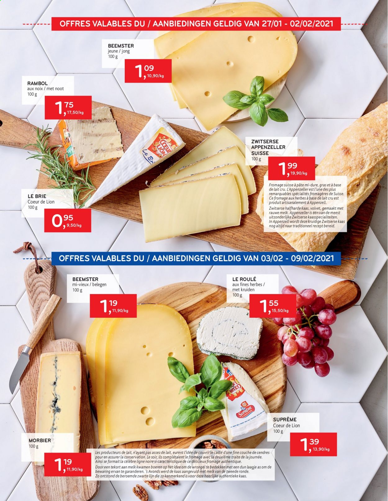 thumbnail - Alvo-aanbieding - 27/01/2021 - 09/02/2021 -  producten in de aanbieding - kaas, melk, Morbier, Brie. Pagina 4.