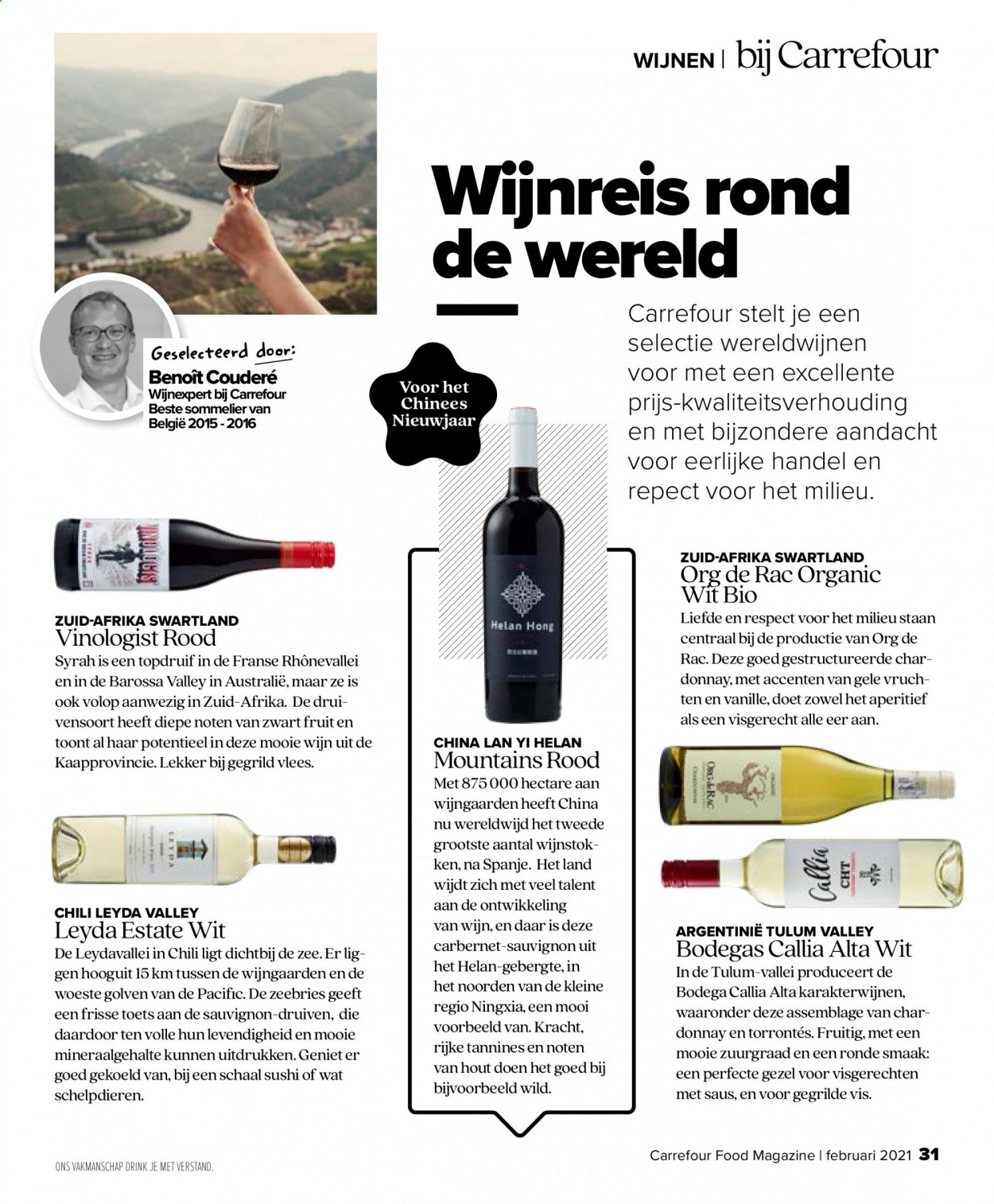 thumbnail - Carrefour-aanbieding -  producten in de aanbieding - druiven, Chardonnay, wijn, sushi. Pagina 31.