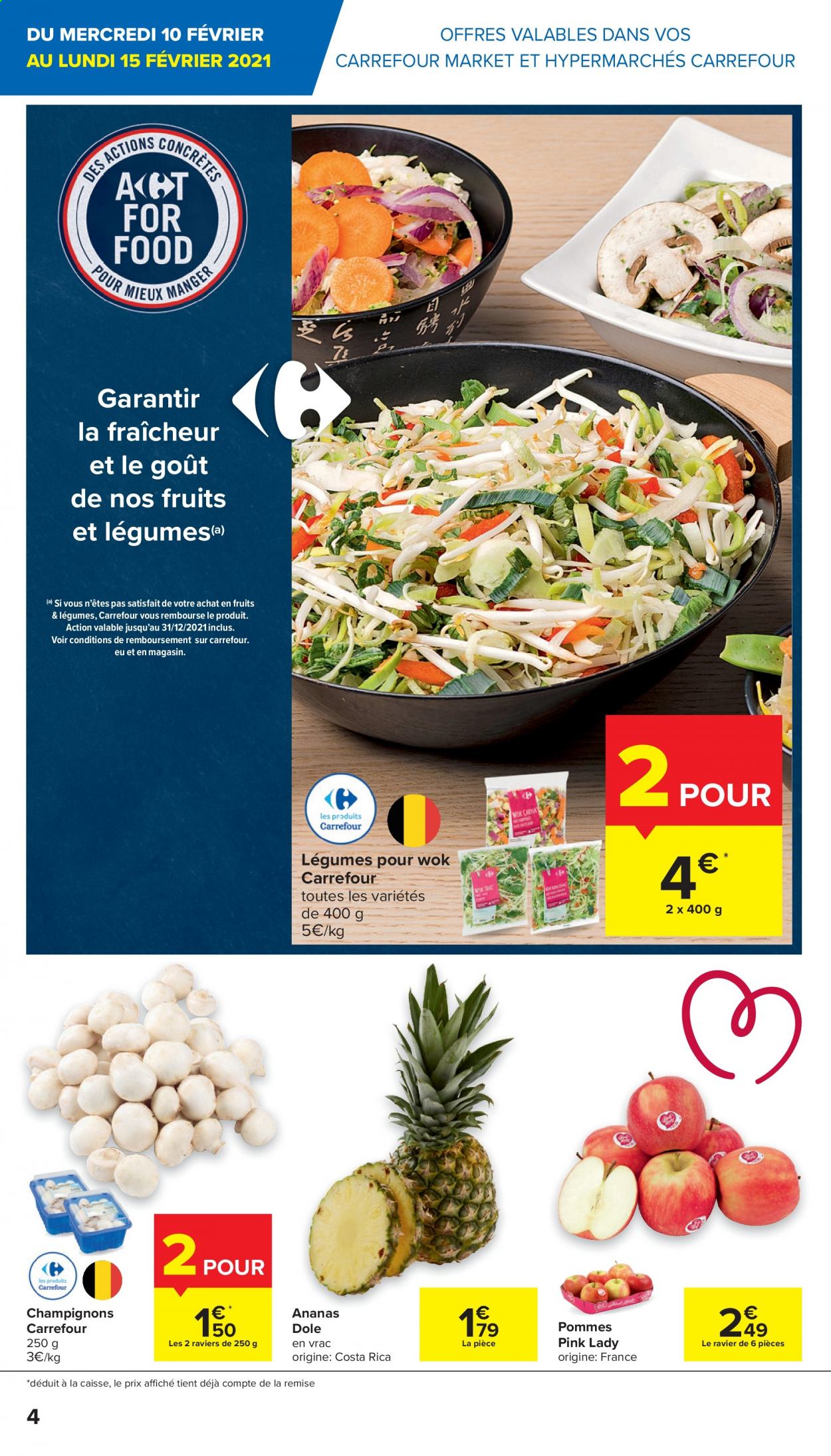 thumbnail - Carrefour-aanbieding - 10/02/2021 - 22/02/2021 -  producten in de aanbieding - ananas. Pagina 4.