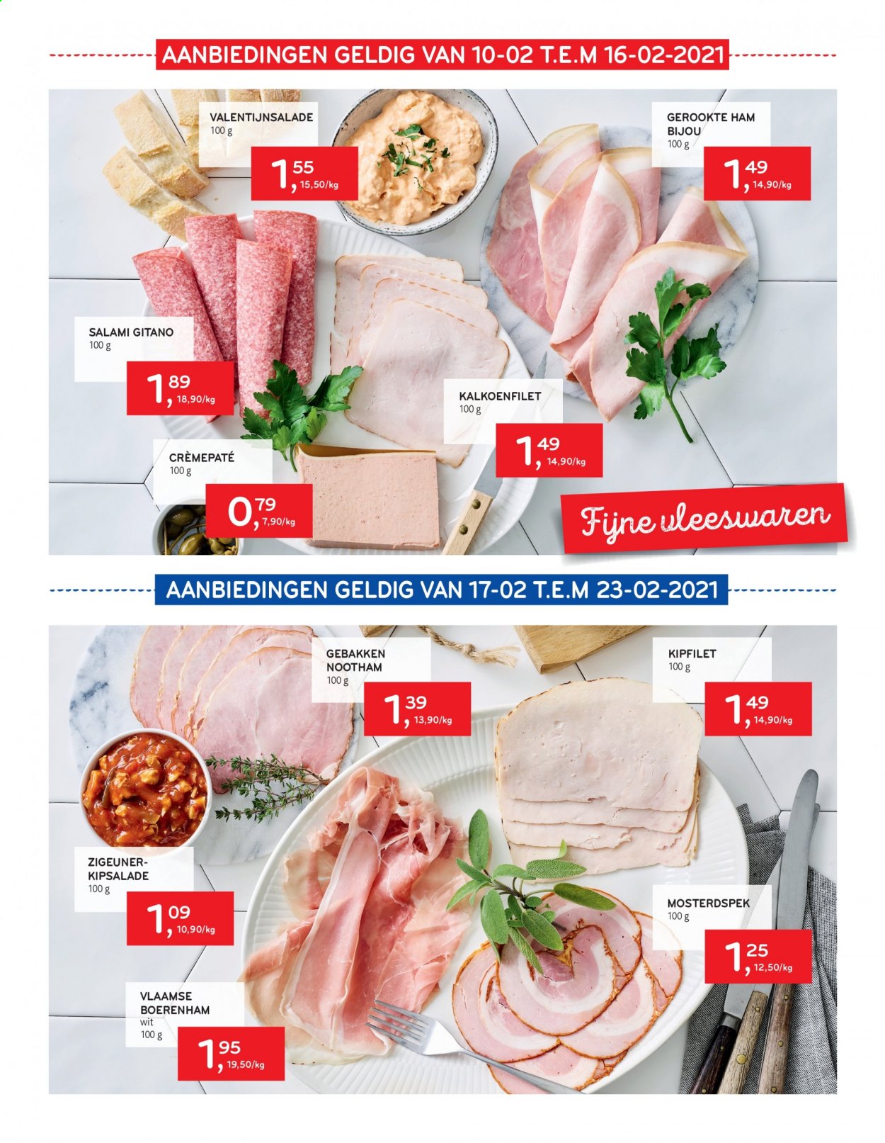 thumbnail - Alvo-aanbieding - 10/02/2021 - 23/02/2021 -  producten in de aanbieding - ham, kalkoenfilet, kipfilet, salami. Pagina 3.